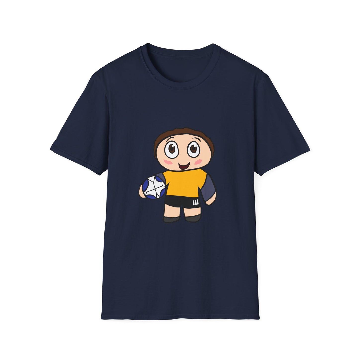 Kids Soccer Cartoon T‑Shirt — Cute Player Graphic Tee