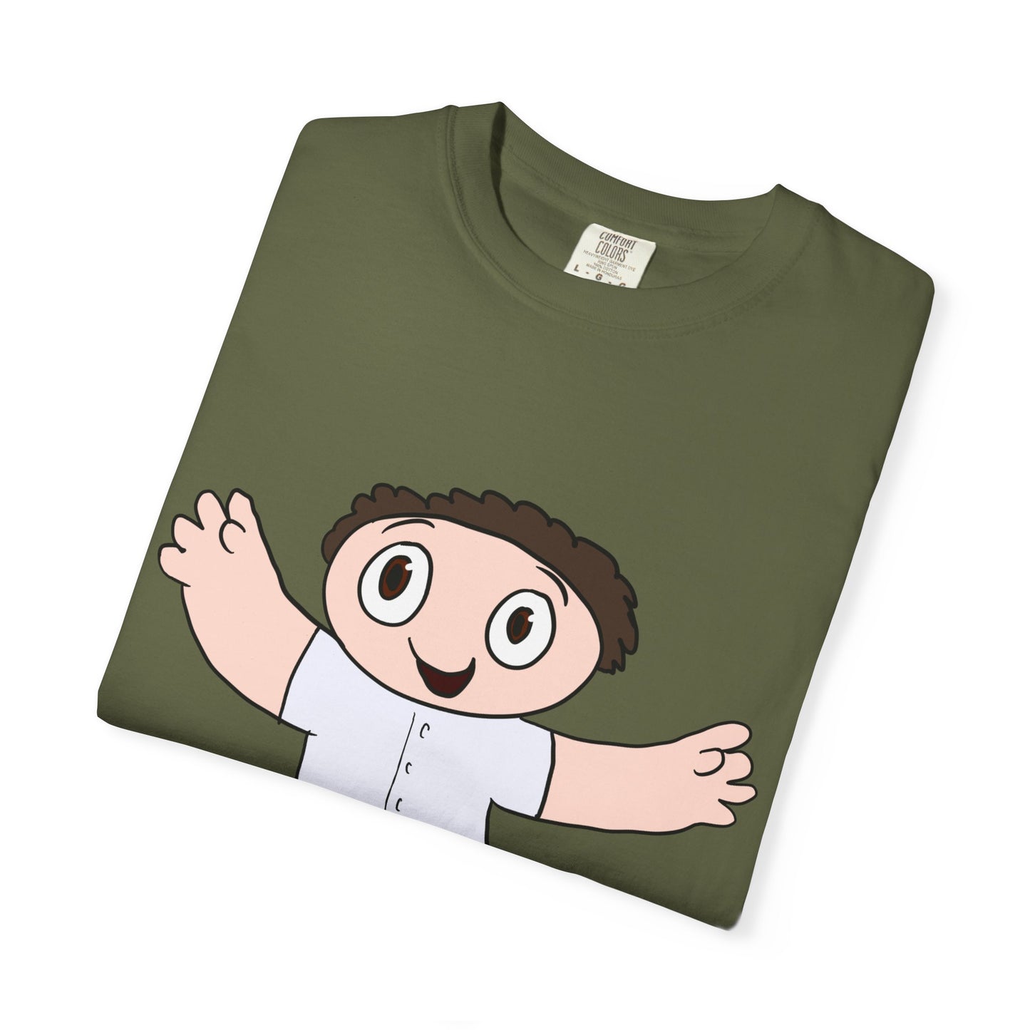 Cute Cartoon Kid Graphic T-Shirt — Playful Retro Character Tee