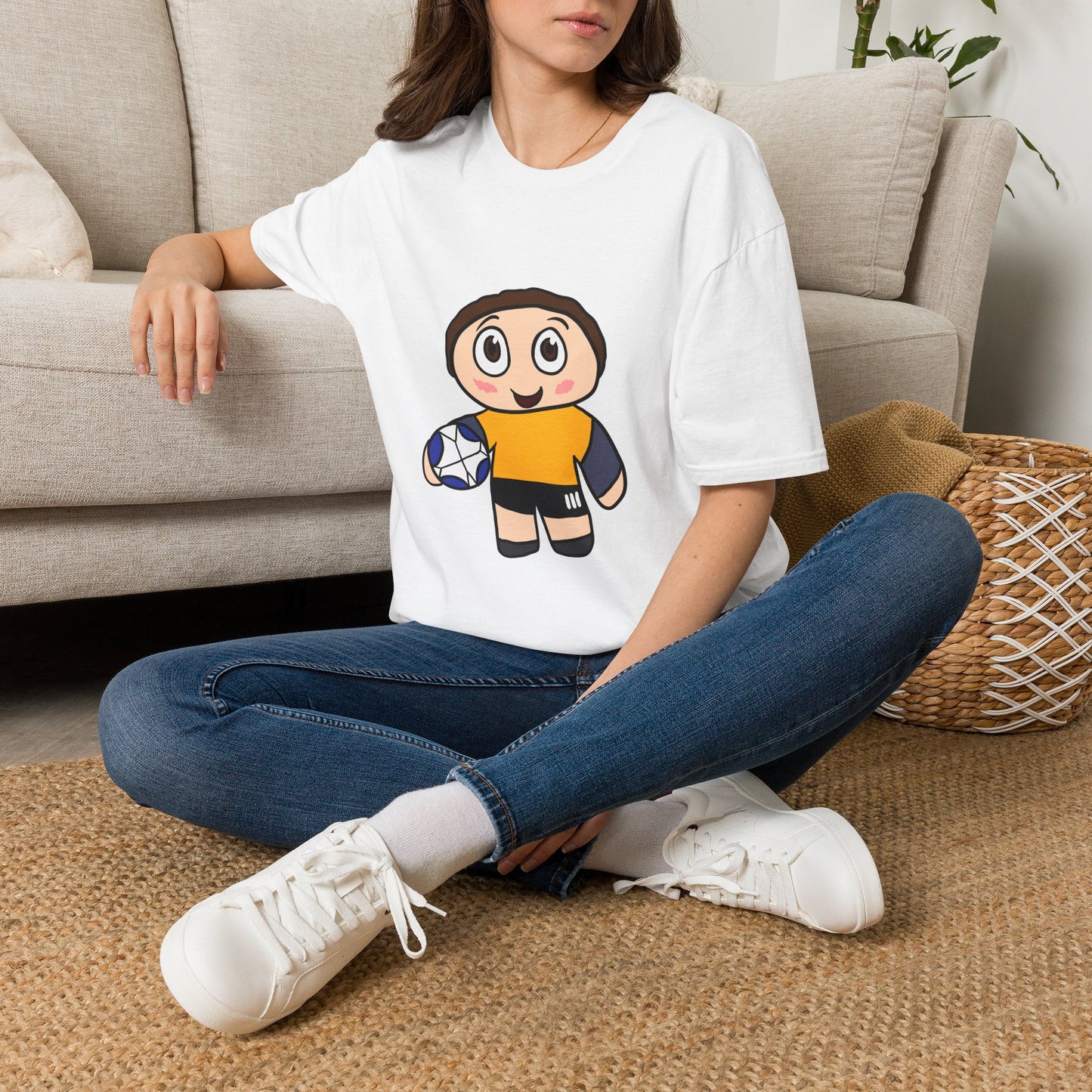 Kids Soccer Cartoon T‑Shirt — Cute Player Graphic Tee