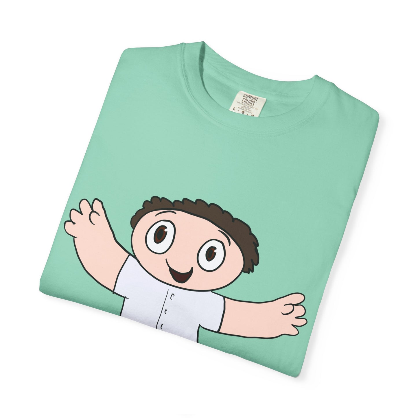 Cute Cartoon Kid Graphic T-Shirt — Playful Retro Character Tee