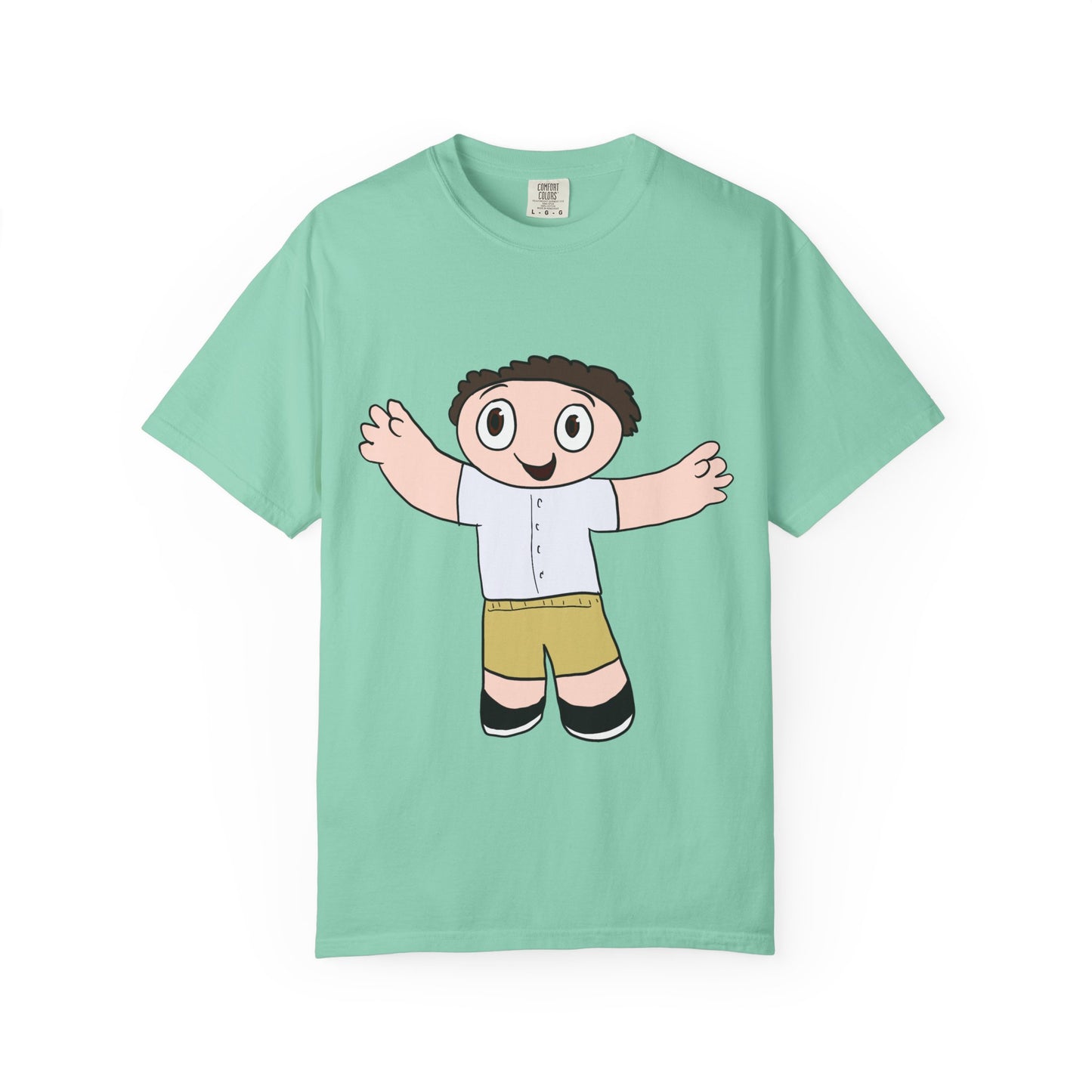 Cute Cartoon Kid Graphic T-Shirt — Playful Retro Character Tee
