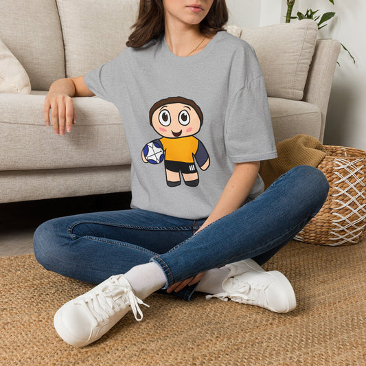 Kids Soccer Cartoon T‑Shirt — Cute Player Graphic Tee
