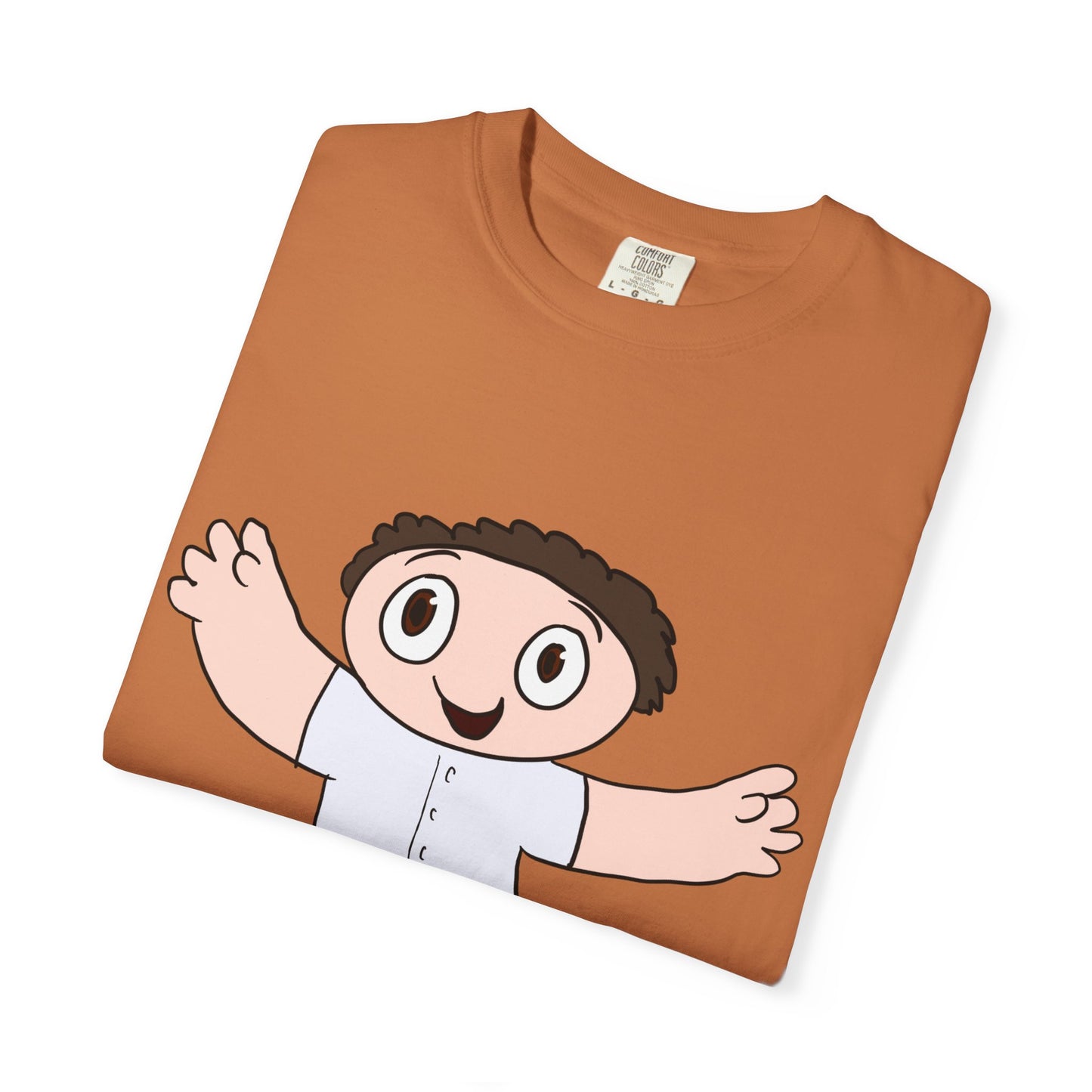 Cute Cartoon Kid Graphic T-Shirt — Playful Retro Character Tee
