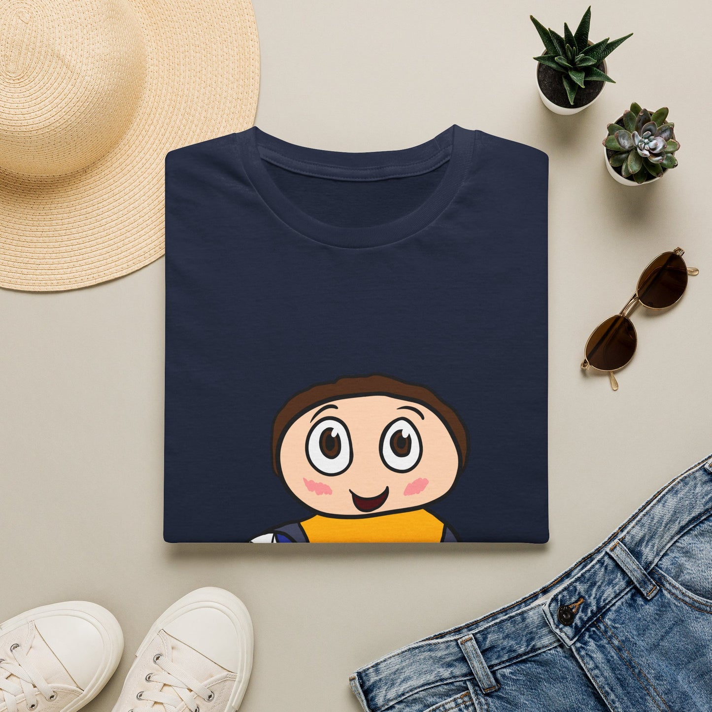 Kids Soccer Cartoon T‑Shirt — Cute Player Graphic Tee