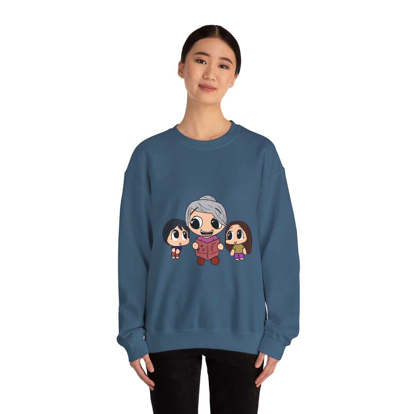 Grandma Reading With Kids Sweatshirt