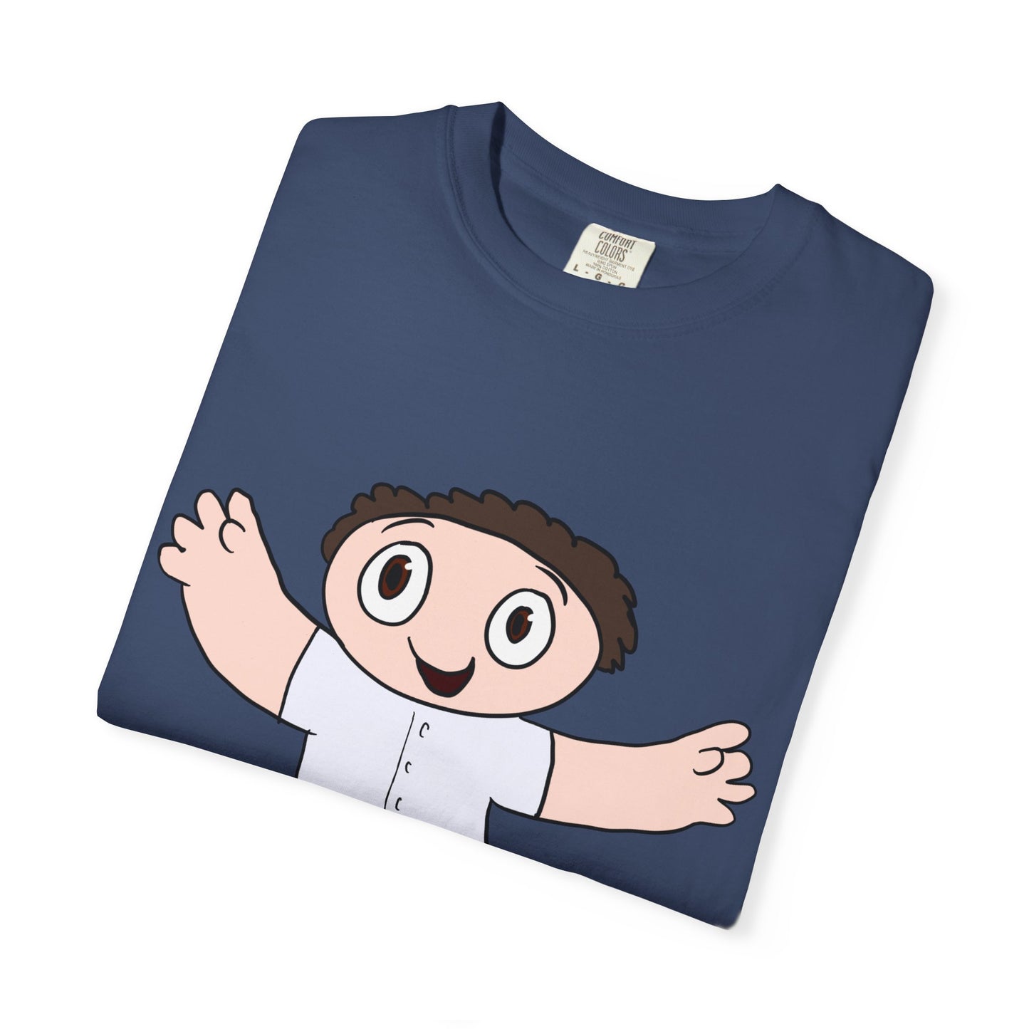 Cute Cartoon Kid Graphic T-Shirt — Playful Retro Character Tee