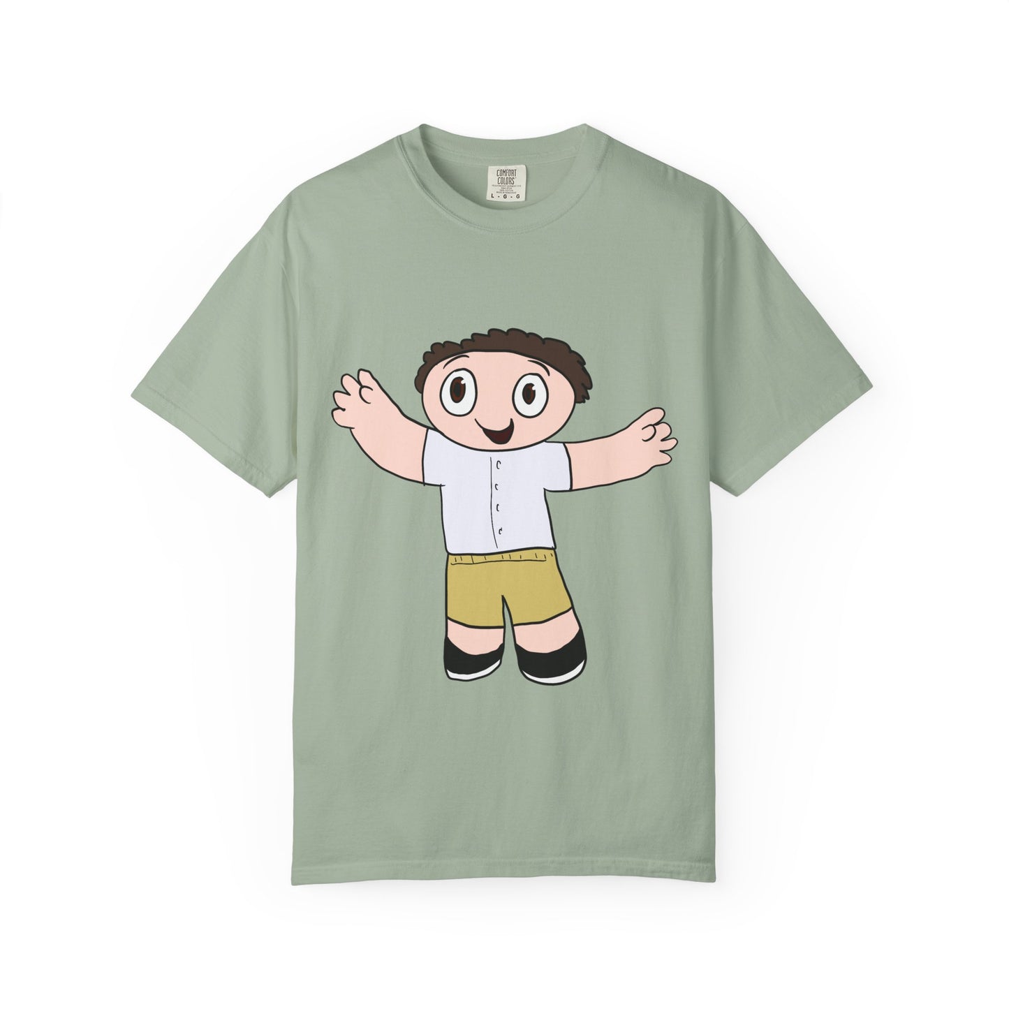 Cute Cartoon Kid Graphic T-Shirt — Playful Retro Character Tee