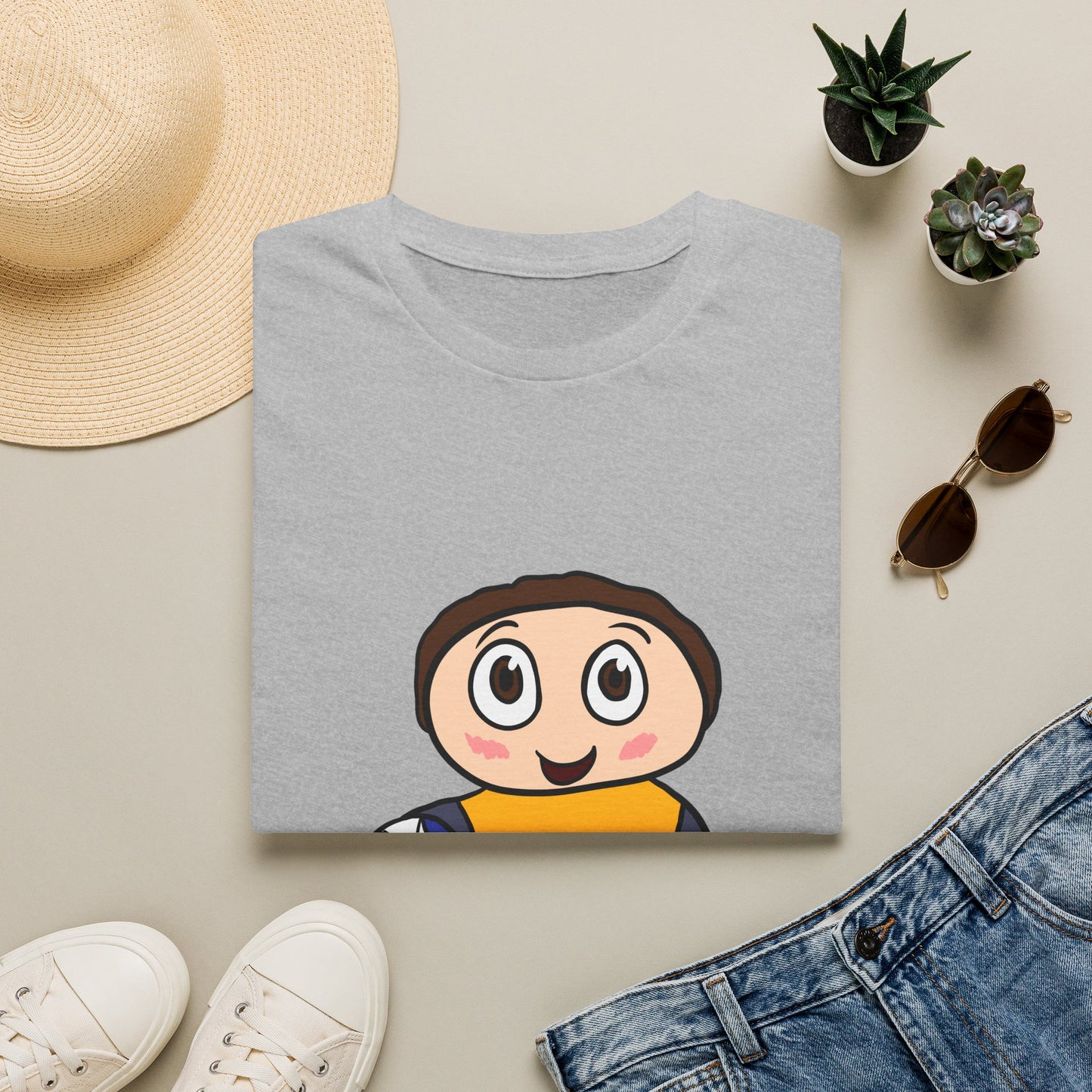 Kids Soccer Cartoon T‑Shirt — Cute Player Graphic Tee