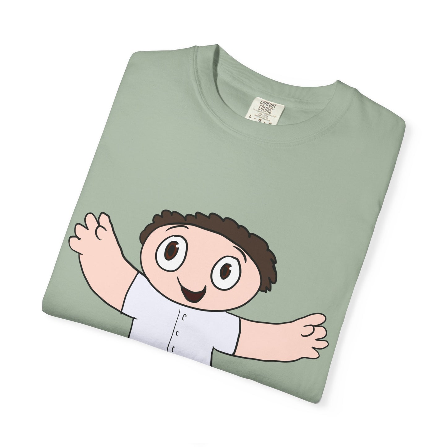 Cute Cartoon Kid Graphic T-Shirt — Playful Retro Character Tee