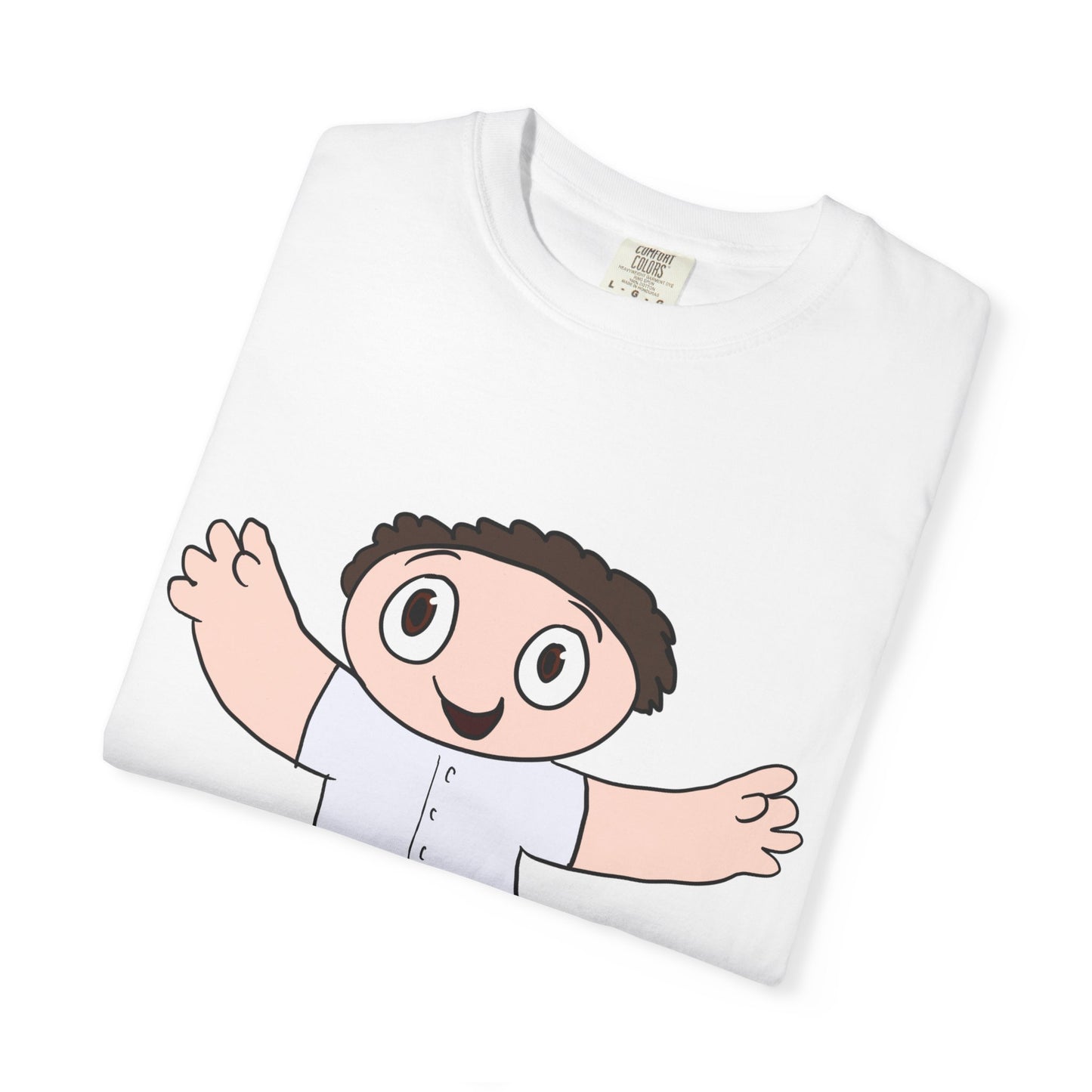 Cute Cartoon Kid Graphic T-Shirt — Playful Retro Character Tee