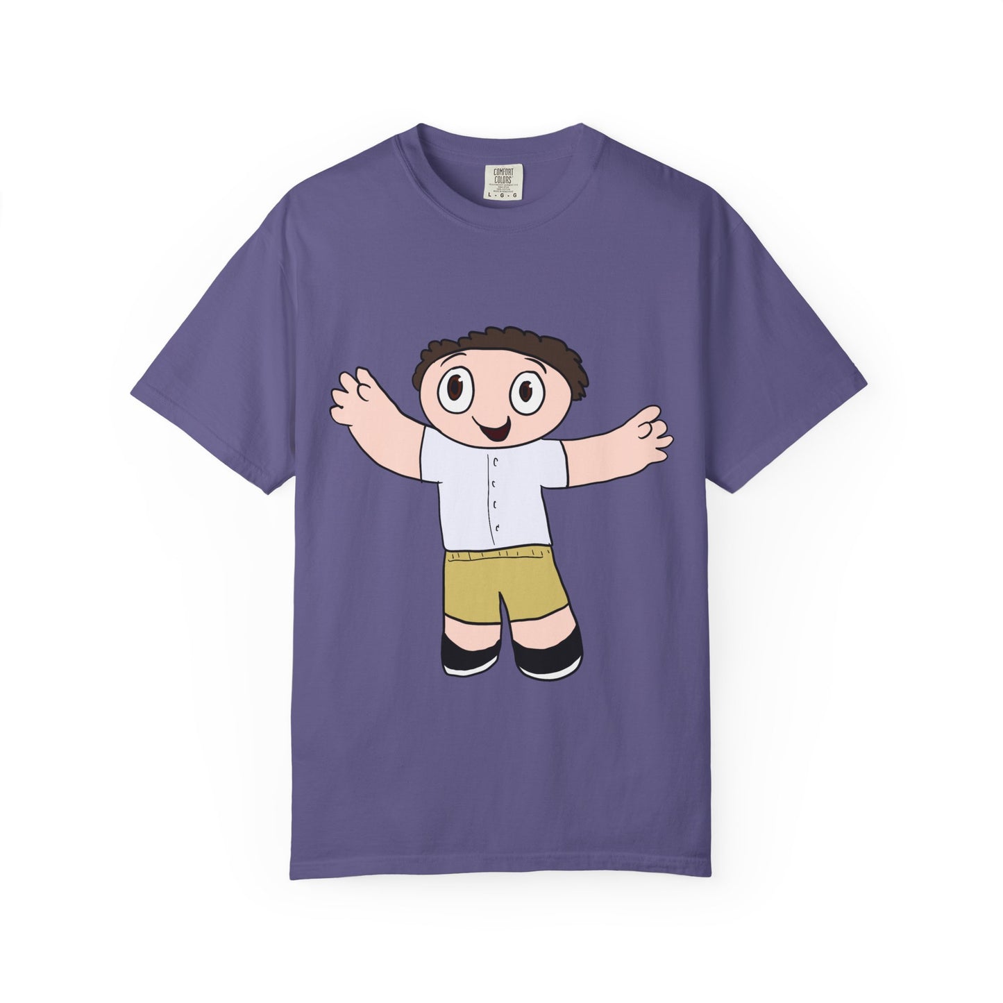 Cute Cartoon Kid Graphic T-Shirt — Playful Retro Character Tee