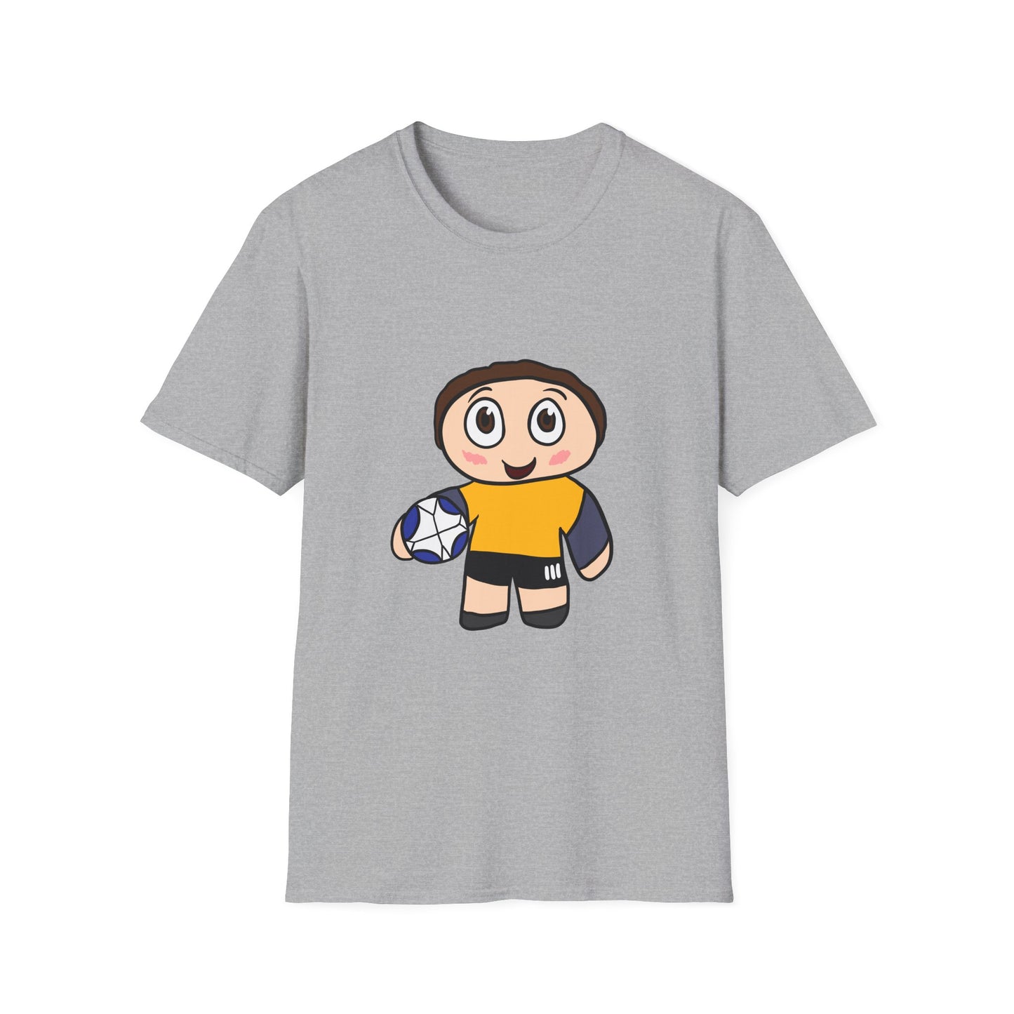 Kids Soccer Cartoon T‑Shirt — Cute Player Graphic Tee