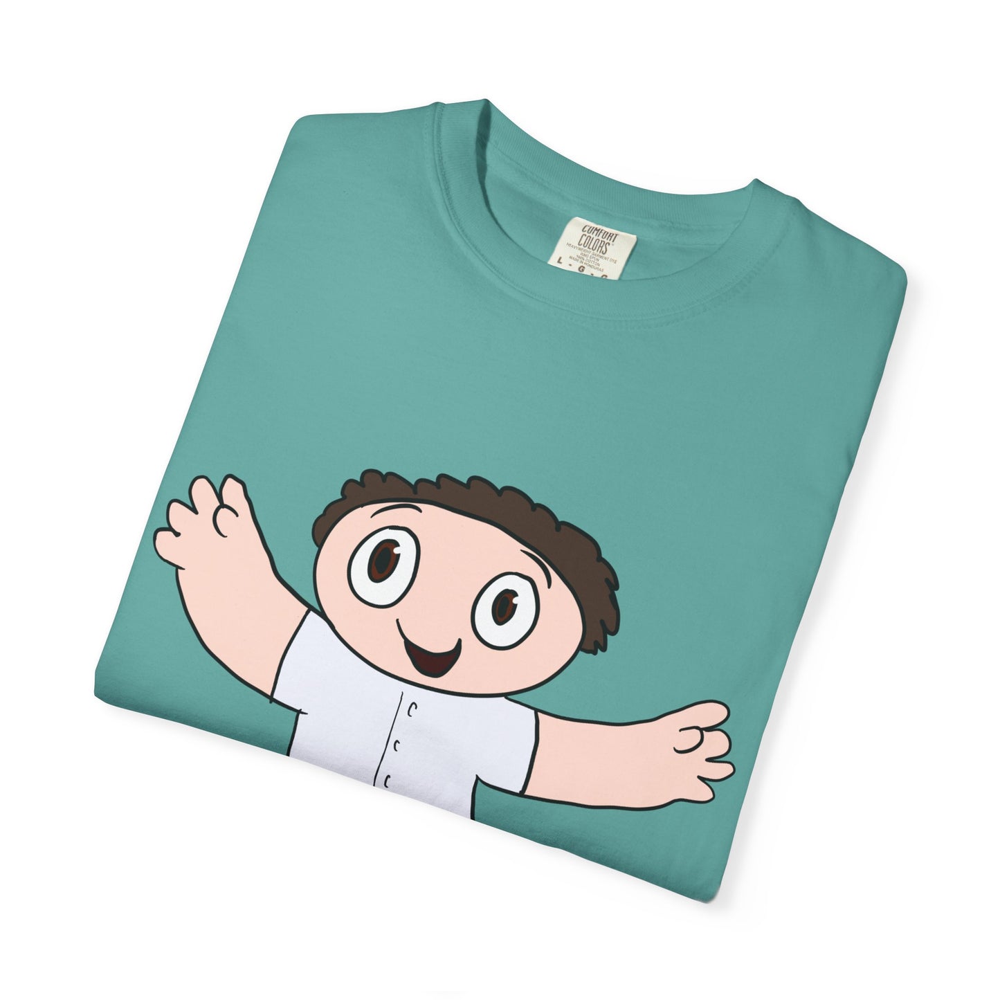 Cute Cartoon Kid Graphic T-Shirt — Playful Retro Character Tee