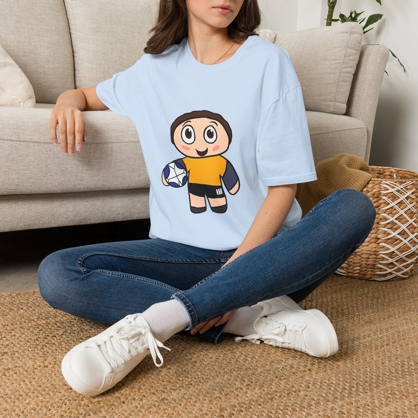 Kids Soccer Cartoon T‑Shirt — Cute Player Graphic Tee