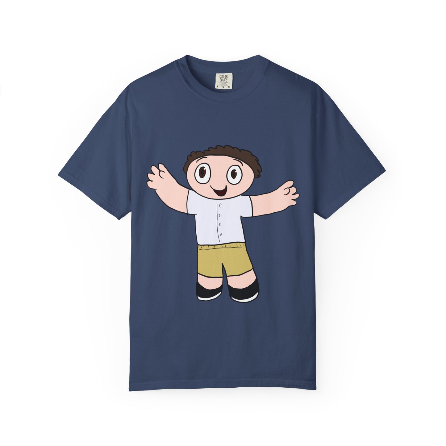 Cute Cartoon Kid Graphic T-Shirt — Playful Retro Character Tee