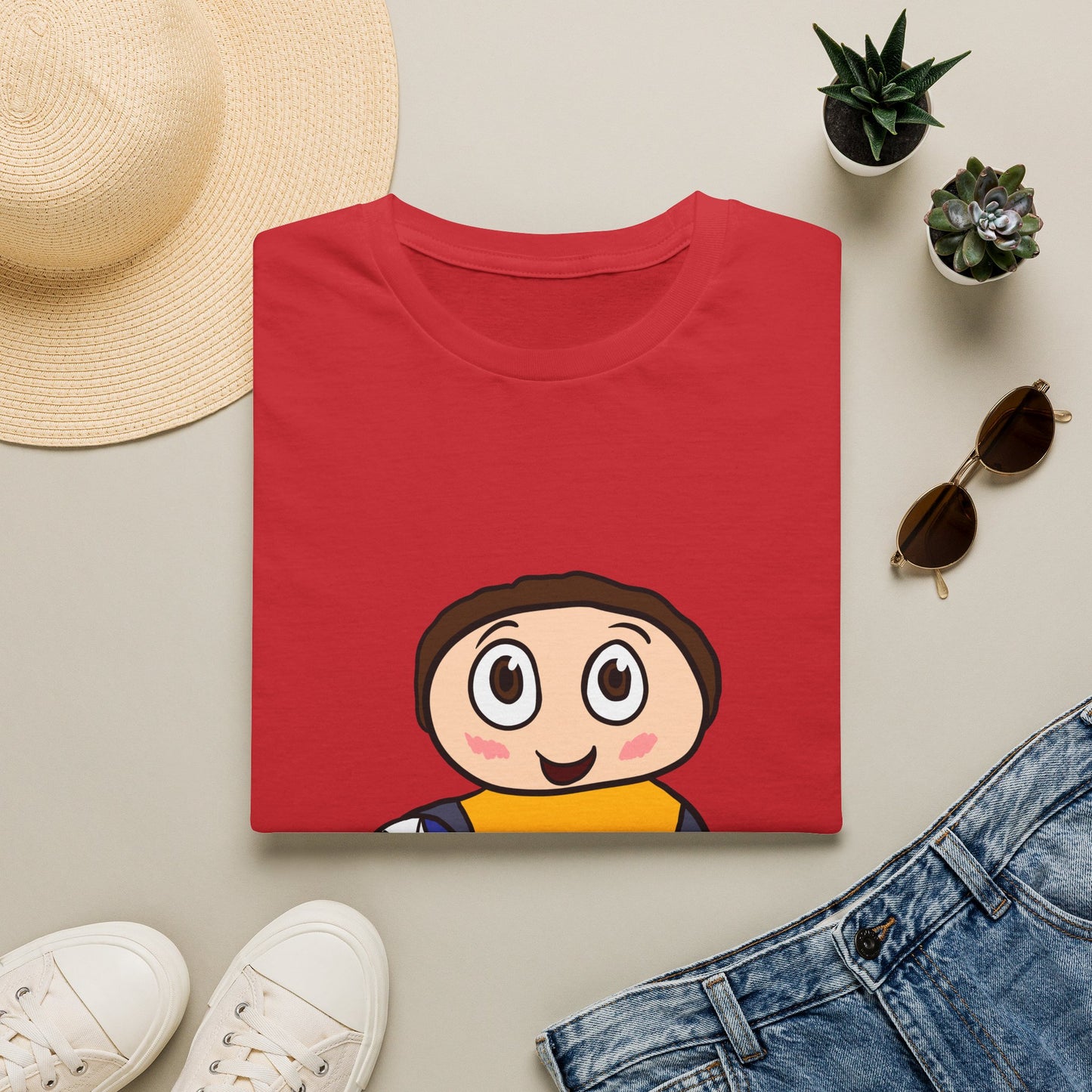 Kids Soccer Cartoon T‑Shirt — Cute Player Graphic Tee