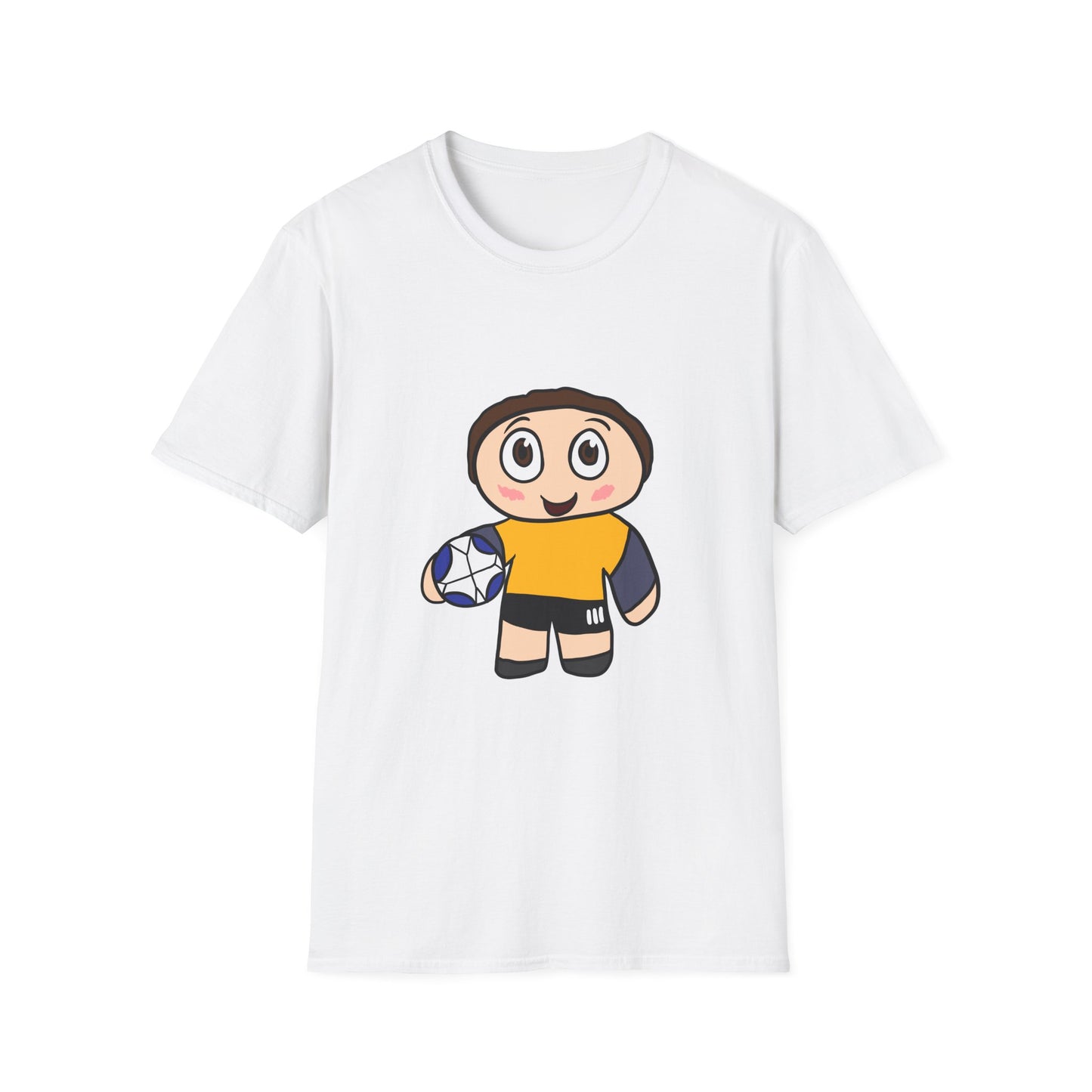 Kids Soccer Cartoon T‑Shirt — Cute Player Graphic Tee