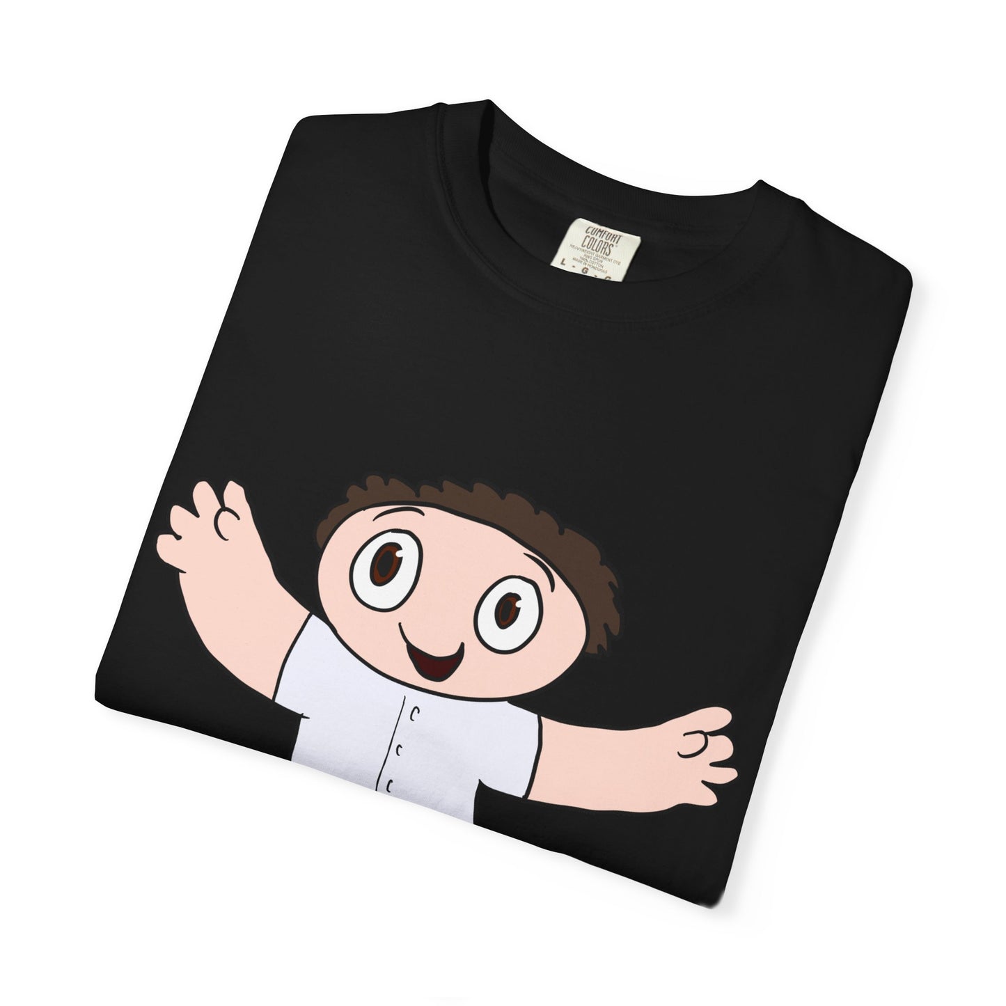 Cute Cartoon Kid Graphic T-Shirt — Playful Retro Character Tee