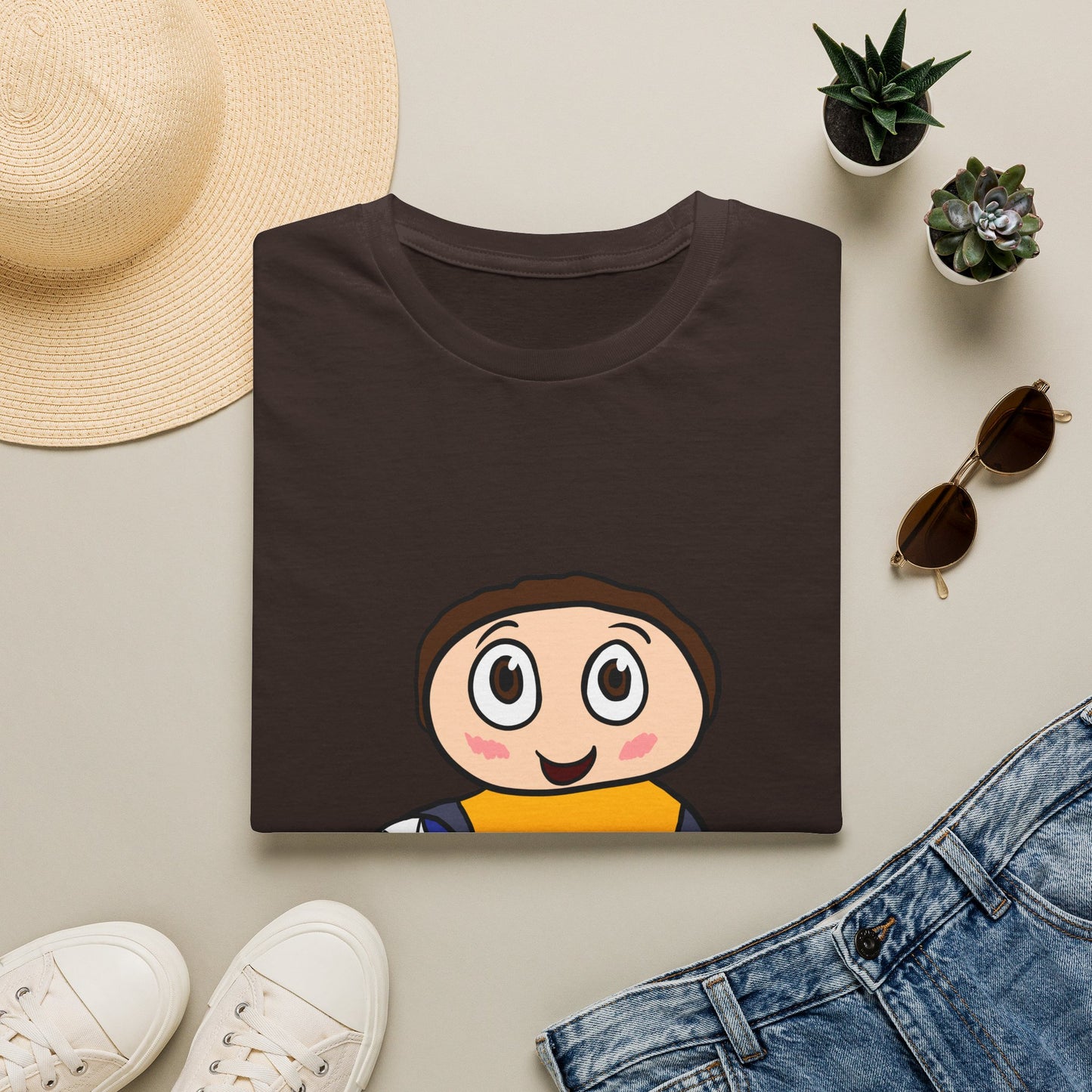 Kids Soccer Cartoon T‑Shirt — Cute Player Graphic Tee