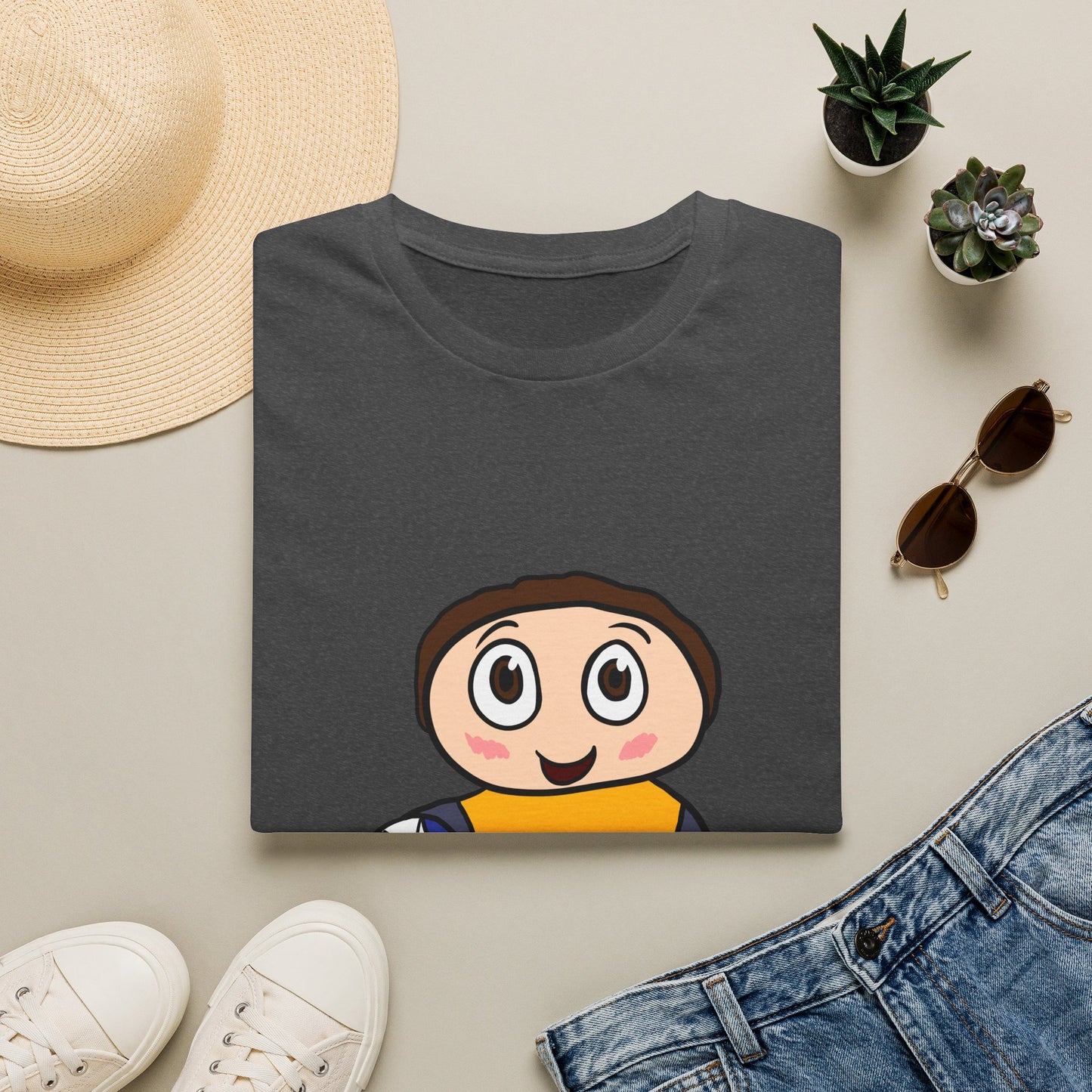 Kids Soccer Cartoon T‑Shirt — Cute Player Graphic Tee