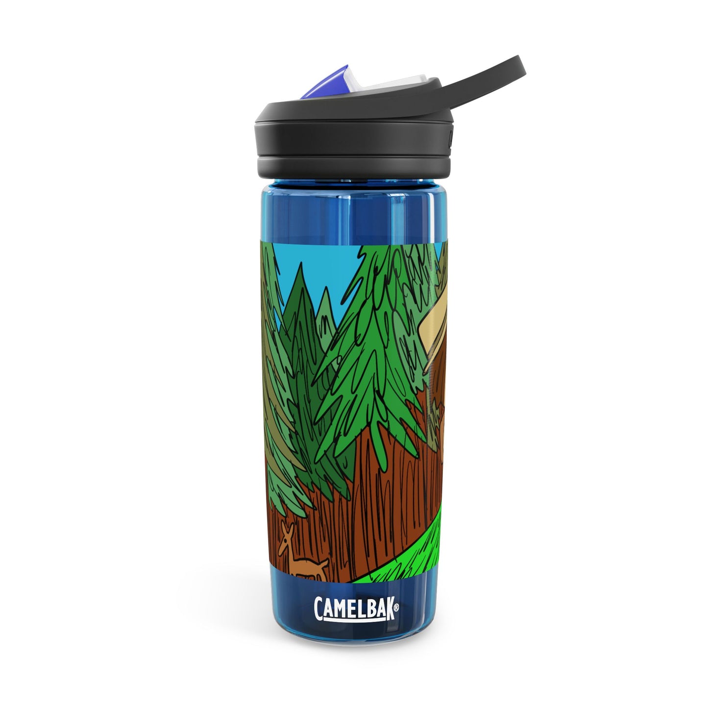 Water Bottle — Cute Forest Explorer Cartoon CamelBak Eddy® 20oz/25oz