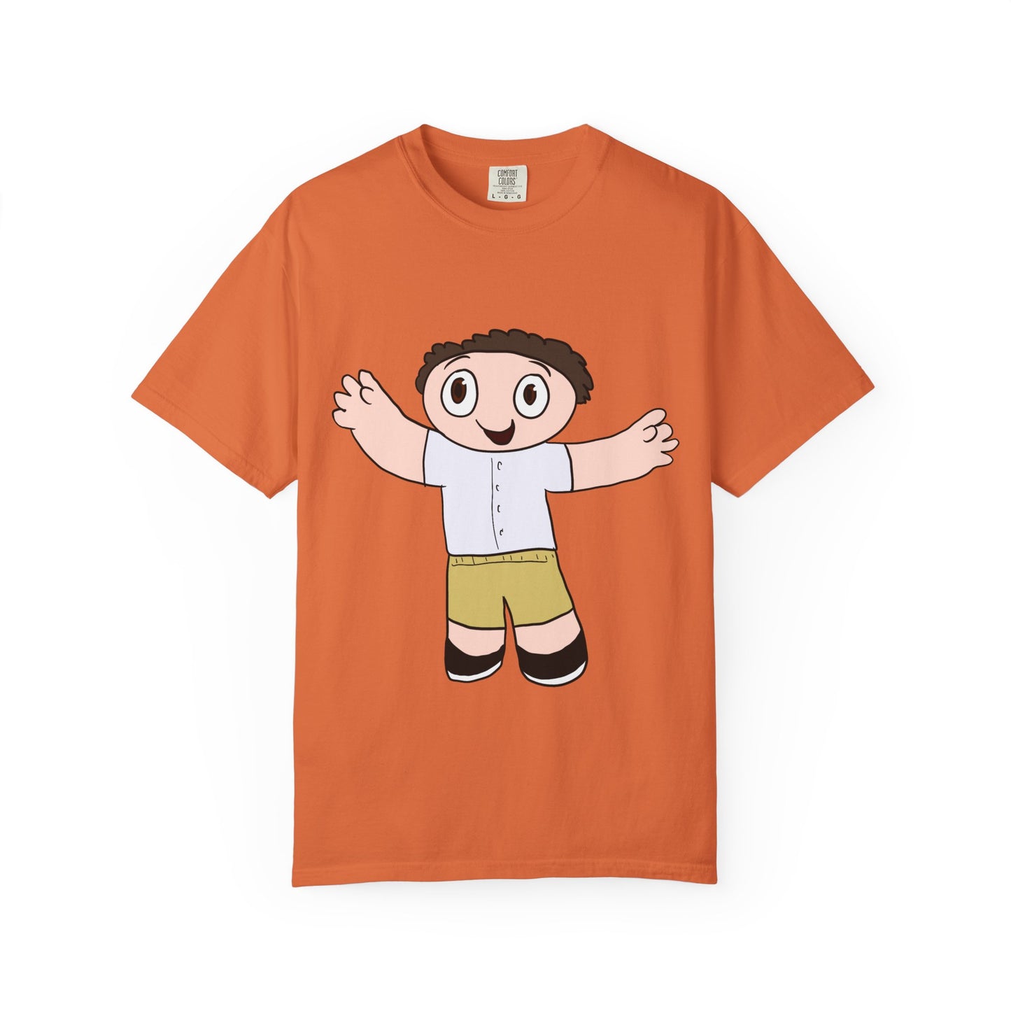 Cute Cartoon Kid Graphic T-Shirt — Playful Retro Character Tee