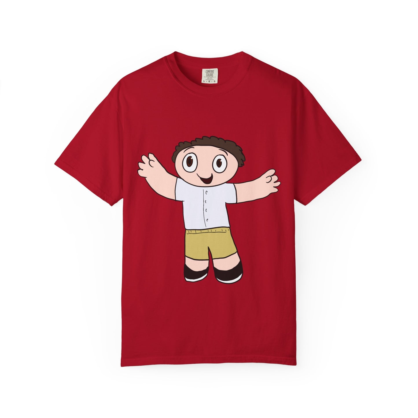 Cute Cartoon Kid Graphic T-Shirt — Playful Retro Character Tee
