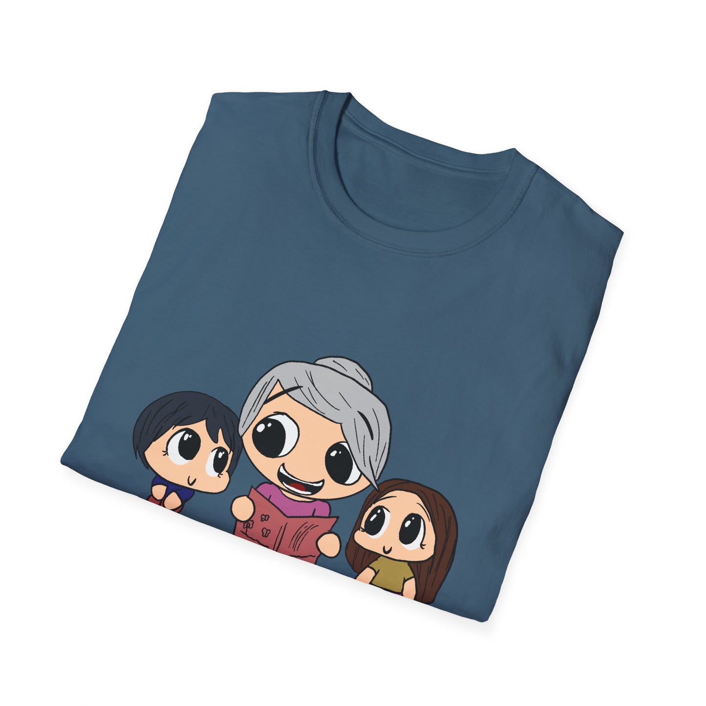 Grandma Reading to Kids T-Shirt — Cute Storytime Family Tee