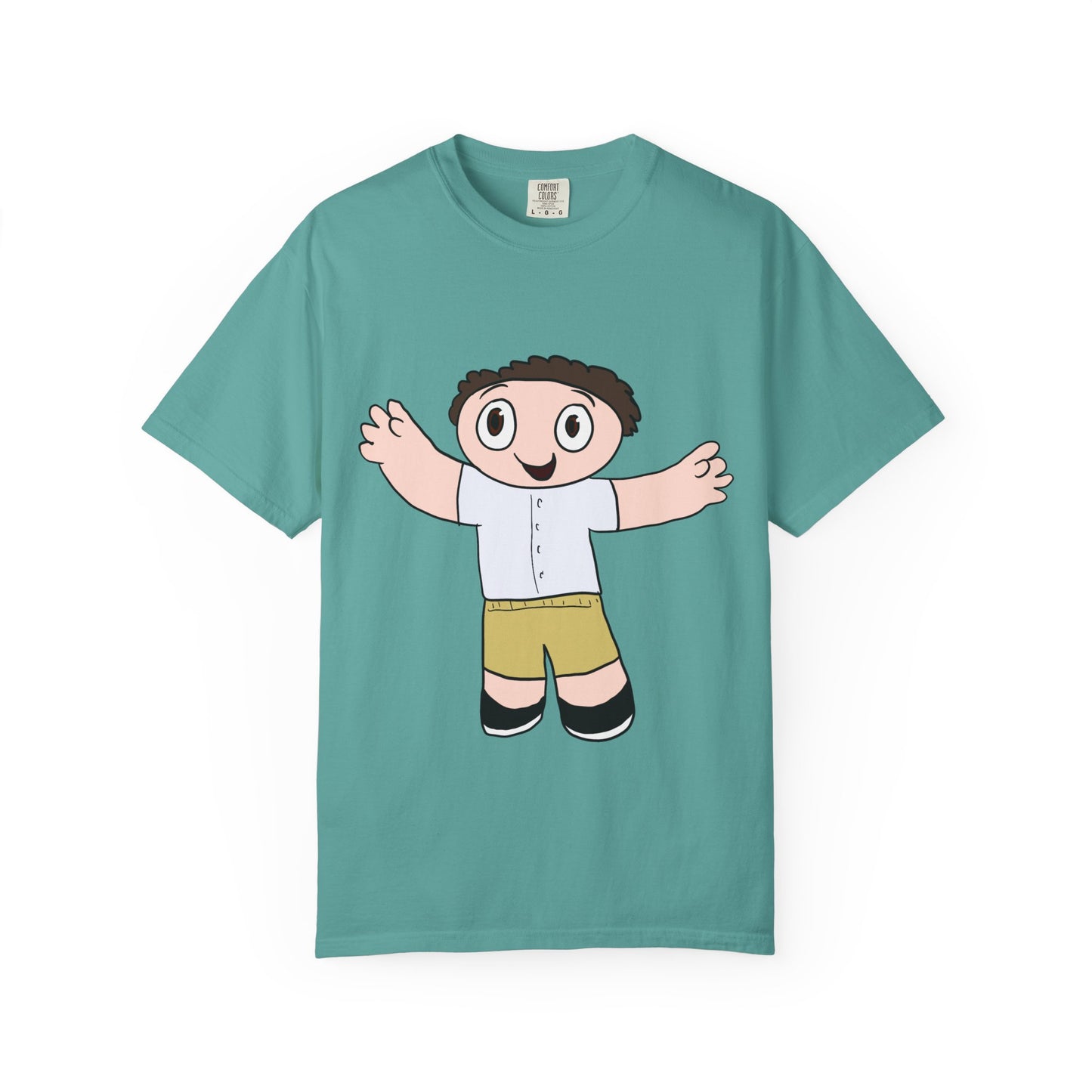 Cute Cartoon Kid Graphic T-Shirt — Playful Retro Character Tee