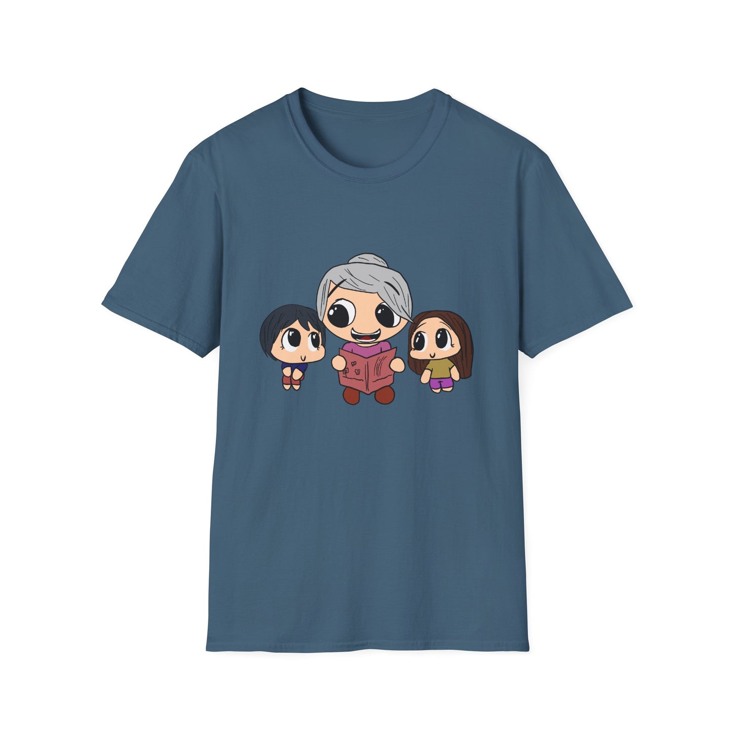 Grandma Reading to Kids T-Shirt — Cute Storytime Family Tee