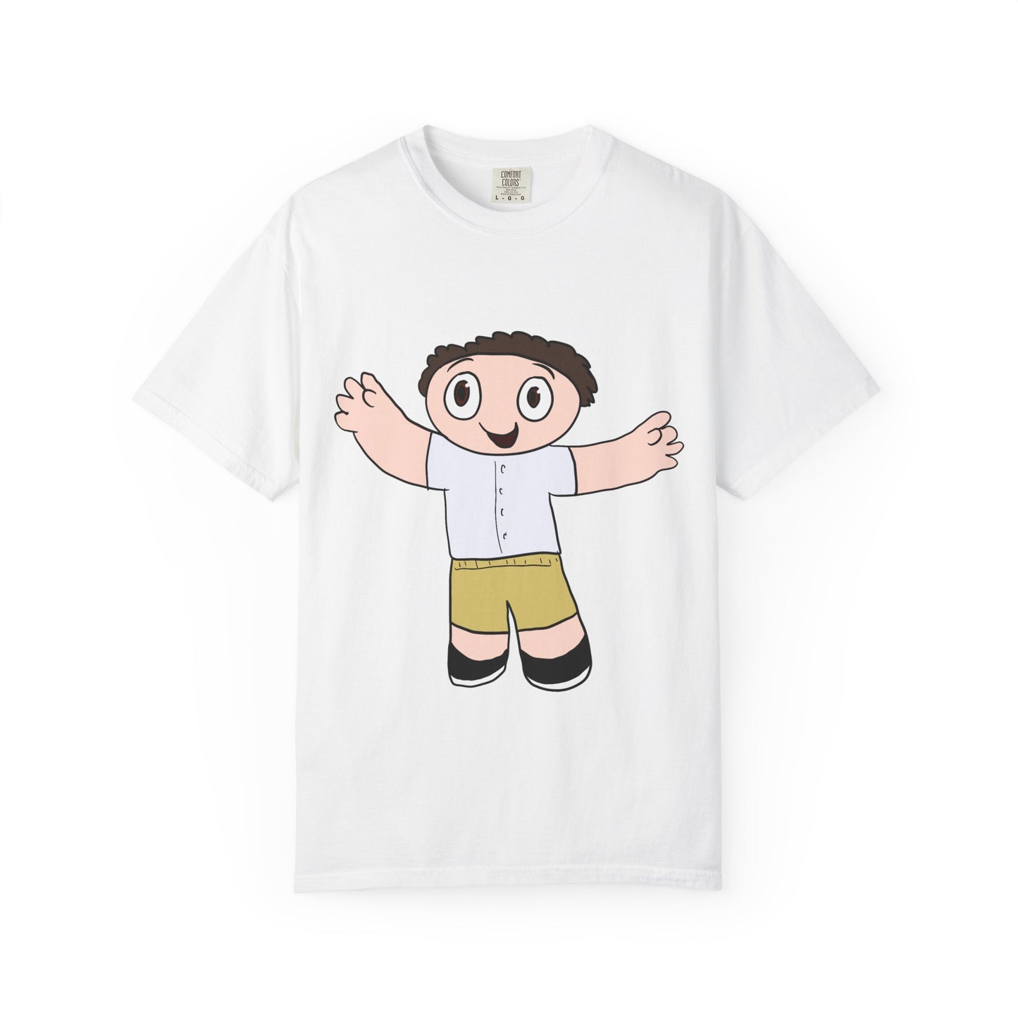 Cute Cartoon Kid Graphic T-Shirt — Playful Retro Character Tee