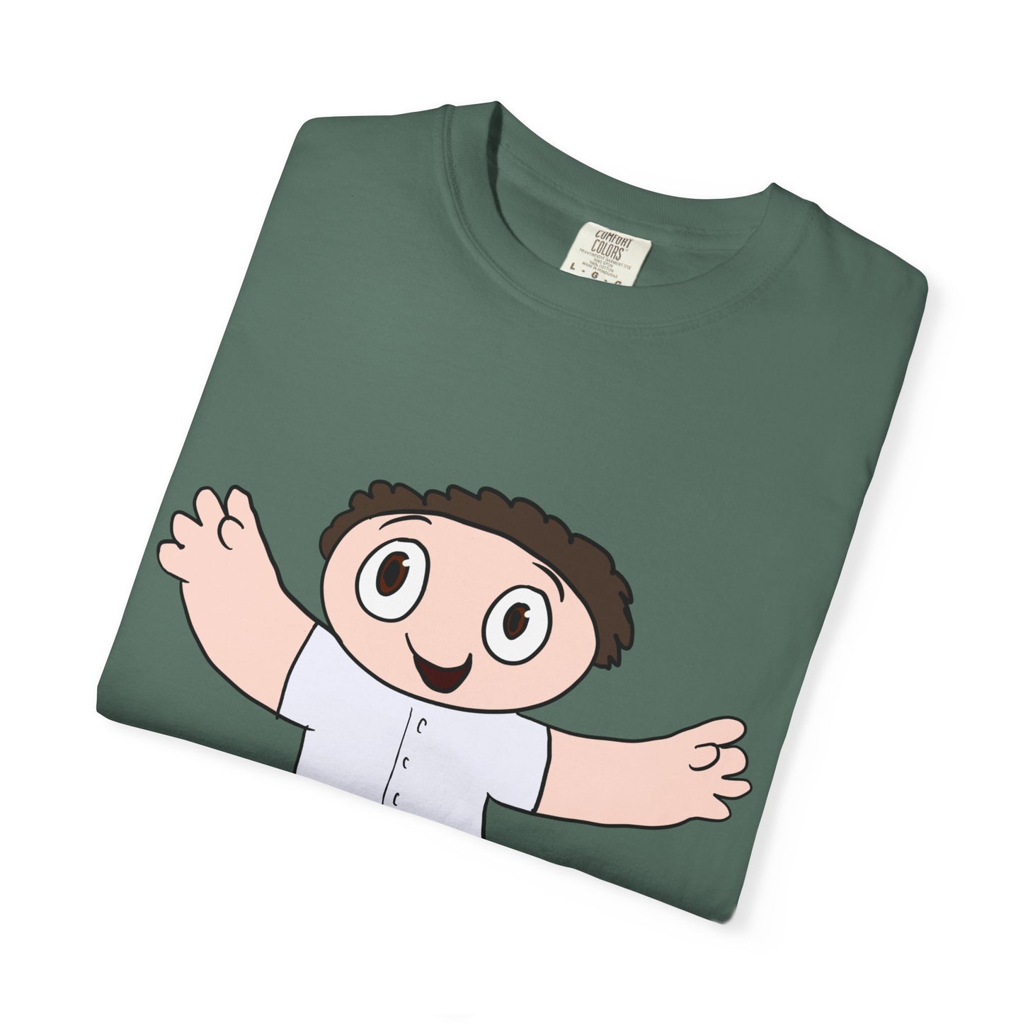 Cute Cartoon Kid Graphic T-Shirt — Playful Retro Character Tee