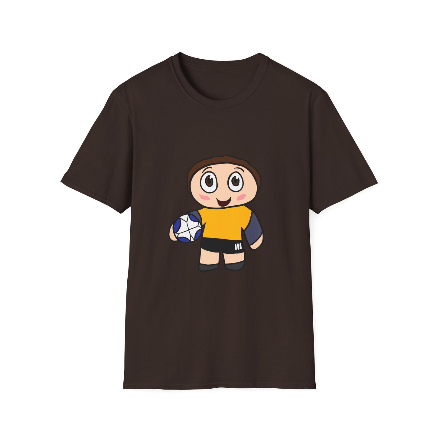 Kids Soccer Cartoon T‑Shirt — Cute Player Graphic Tee