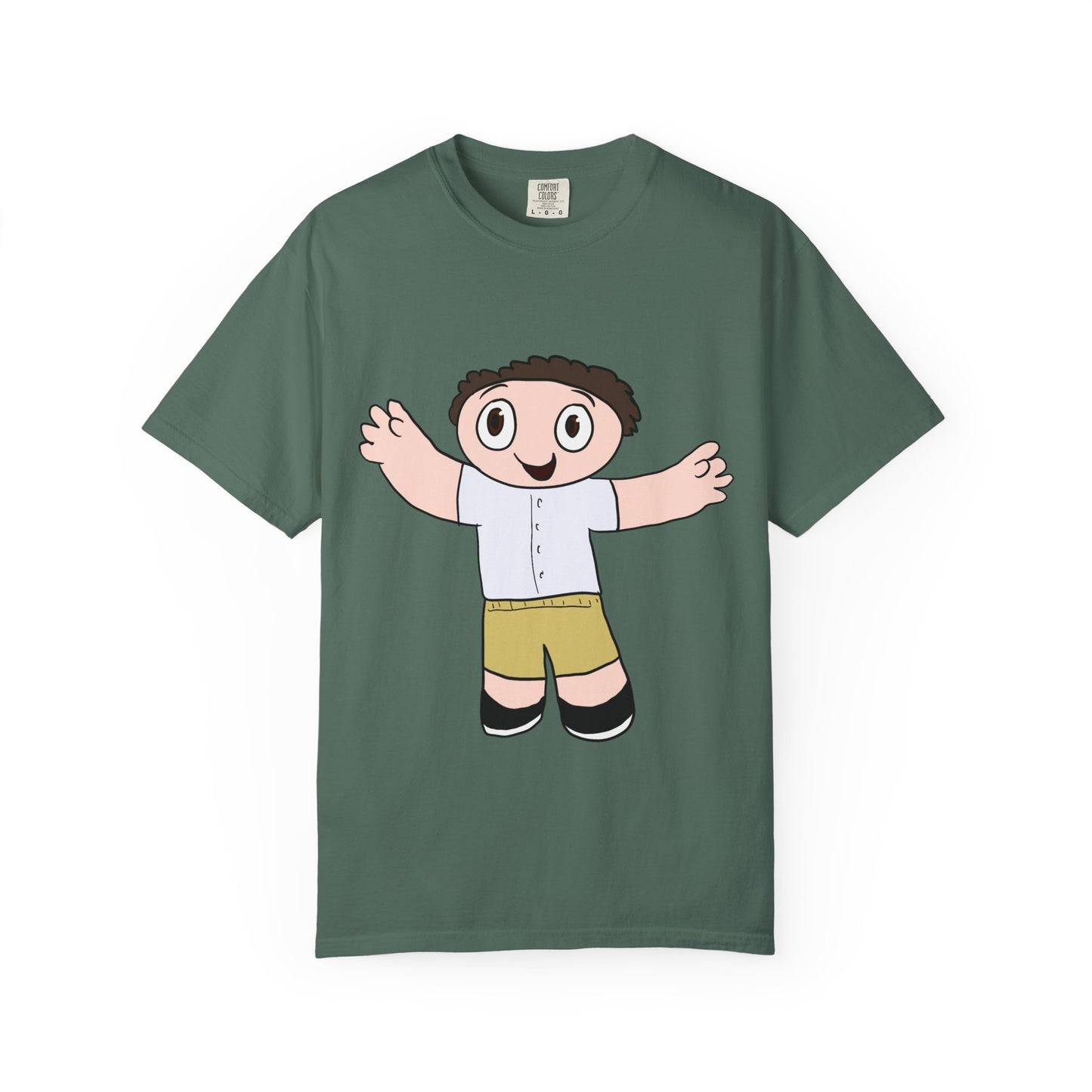Cute Cartoon Kid Graphic T-Shirt — Playful Retro Character Tee
