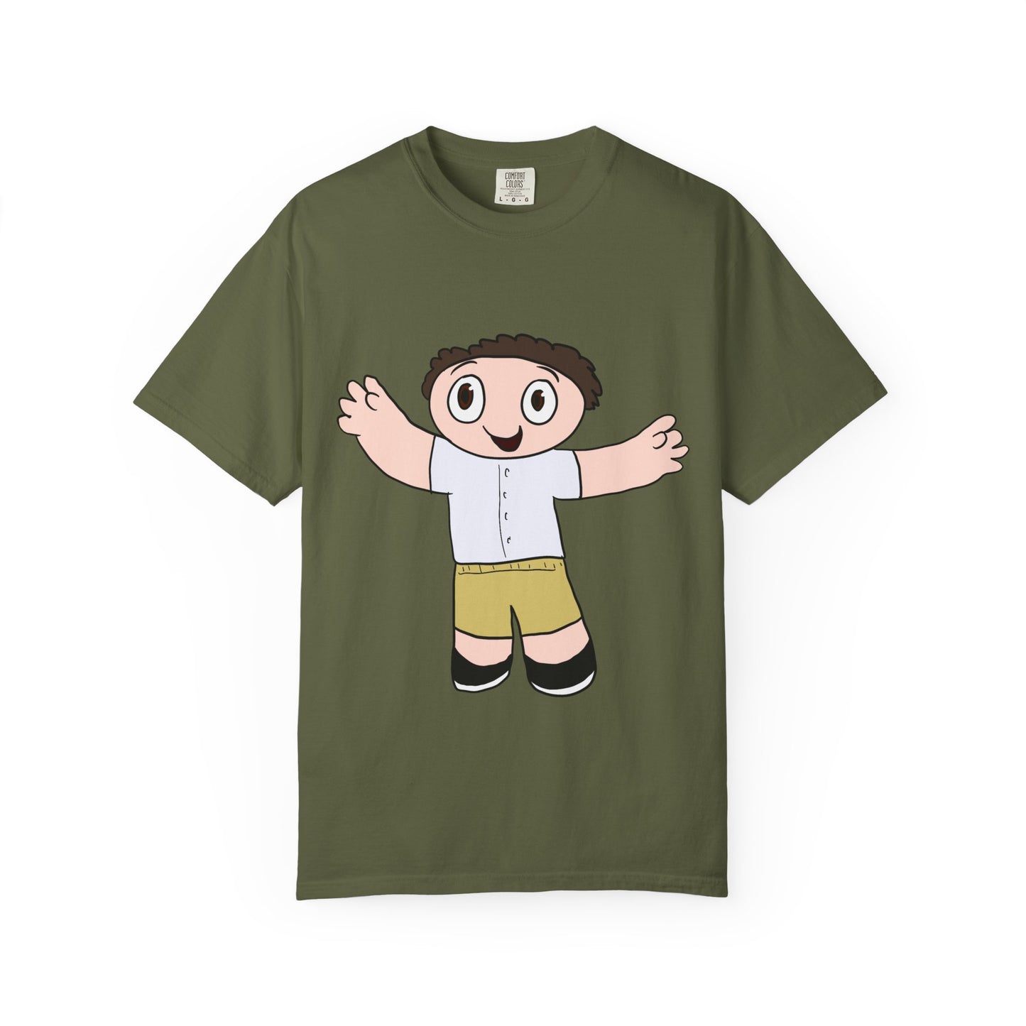 Cute Cartoon Kid Graphic T-Shirt — Playful Retro Character Tee