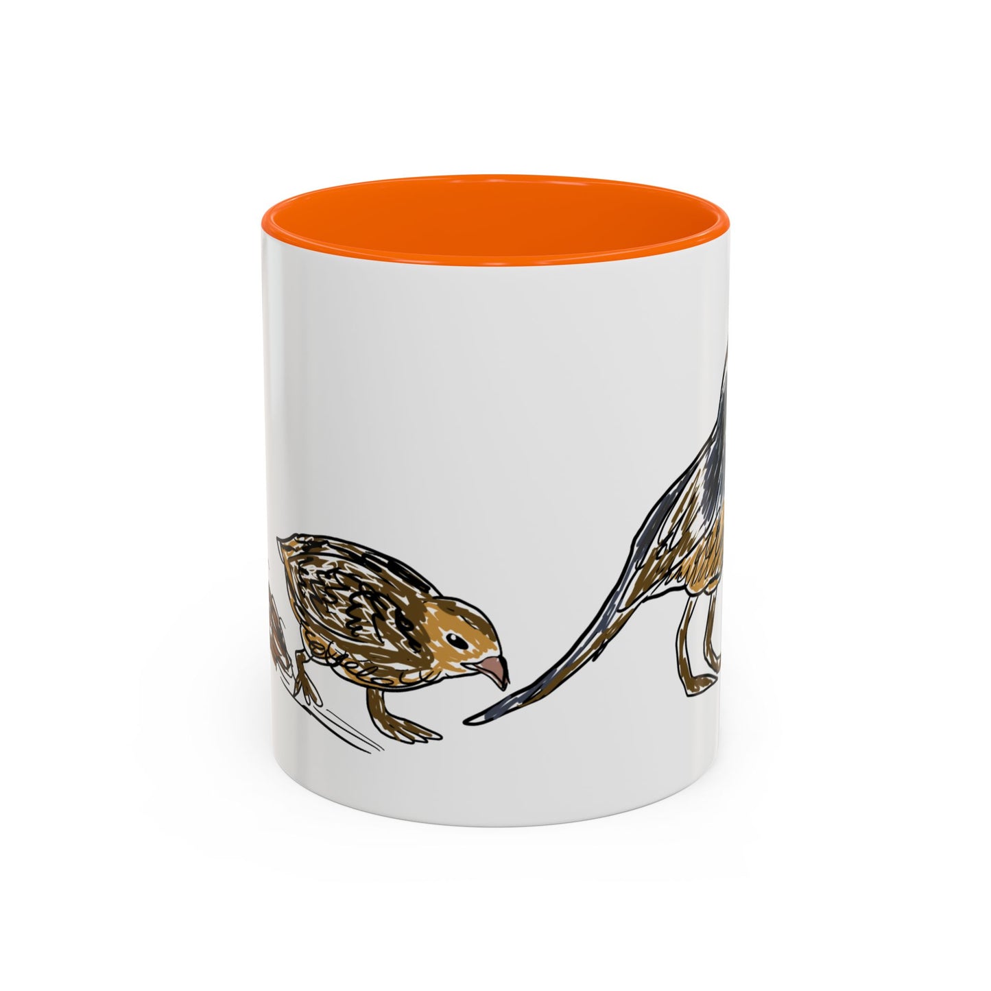Quail Bird Coffee Mug — Hand-Drawn California Quail Accent Mug