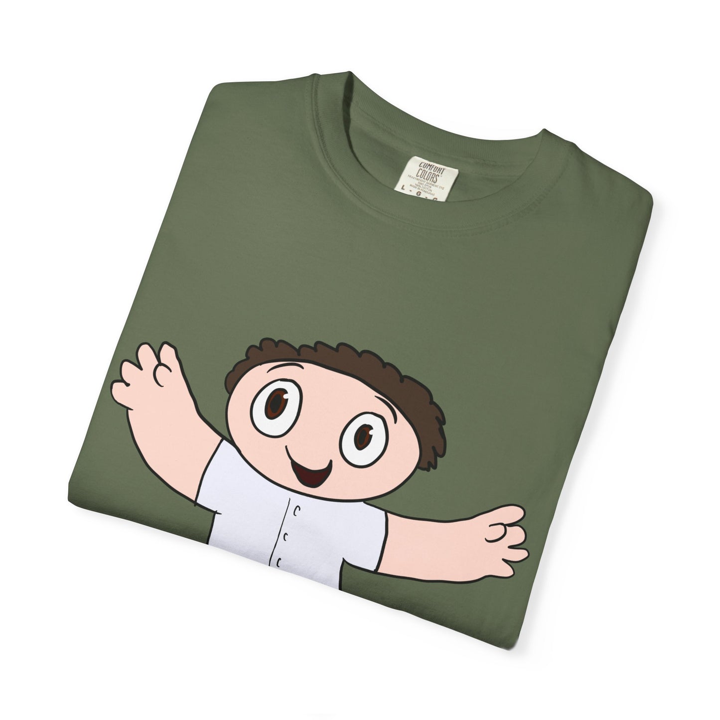 Cute Cartoon Kid Graphic T-Shirt — Playful Retro Character Tee