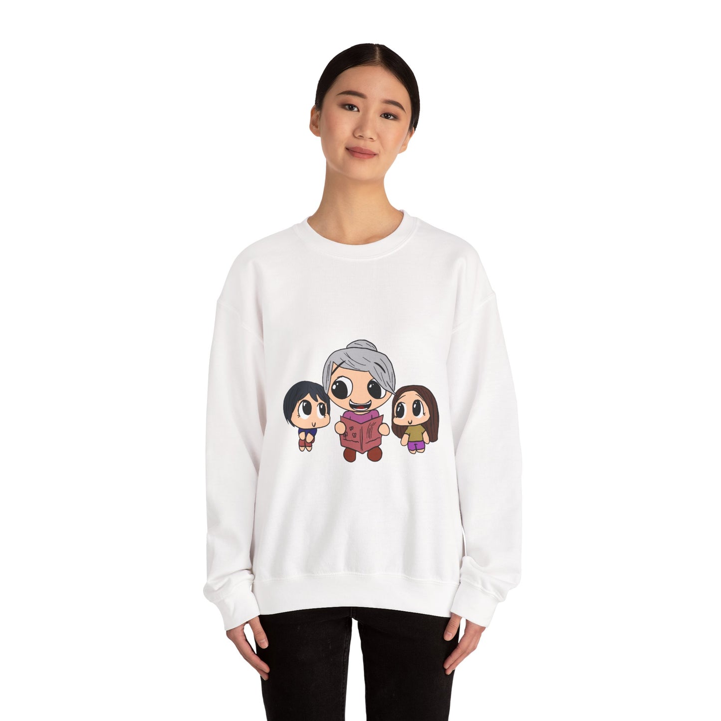 Grandma Reading With Kids Sweatshirt