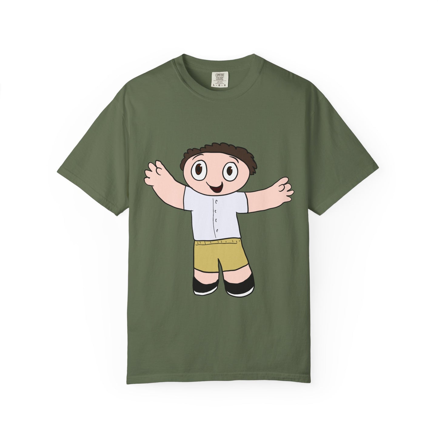 Cute Cartoon Kid Graphic T-Shirt — Playful Retro Character Tee