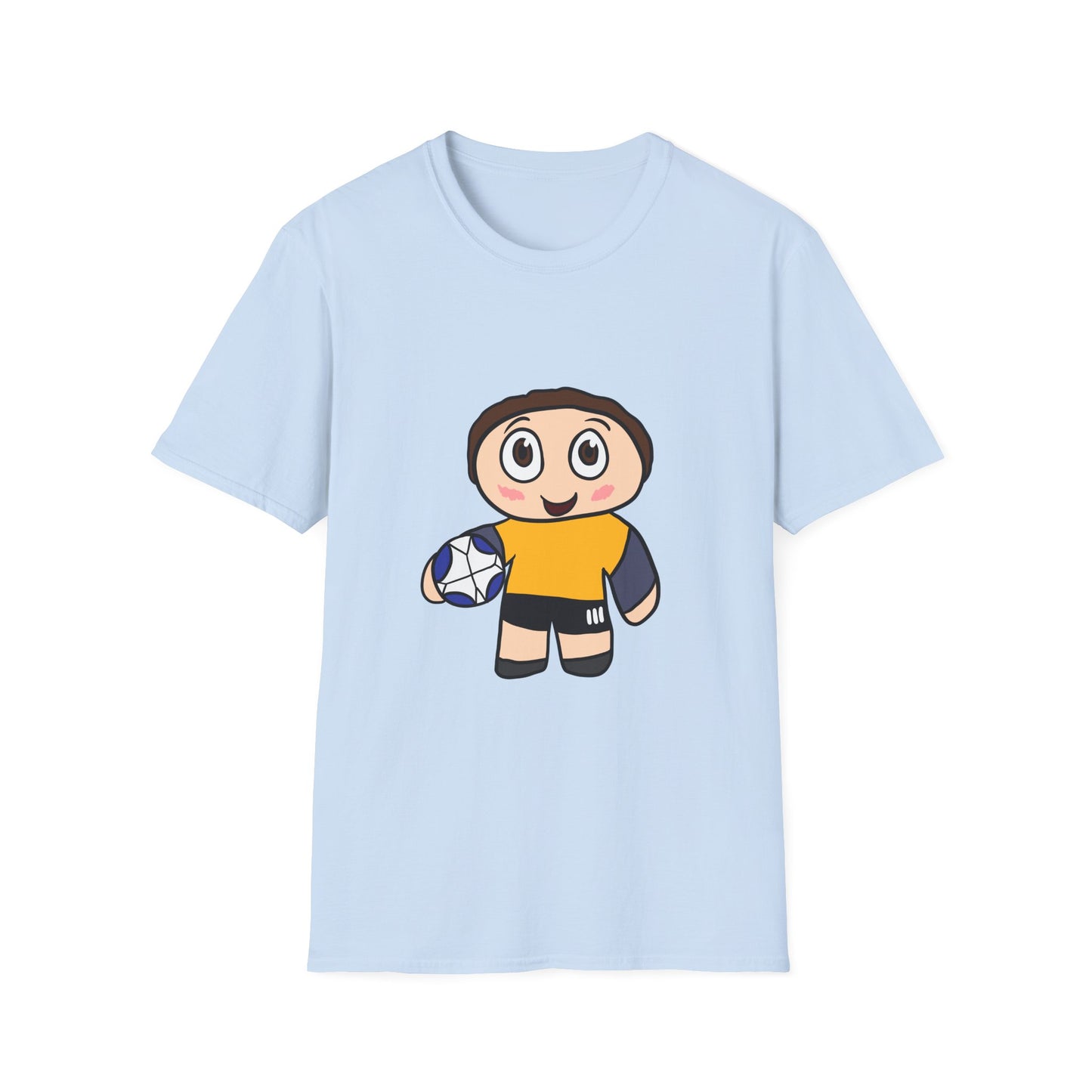 Kids Soccer Cartoon T‑Shirt — Cute Player Graphic Tee
