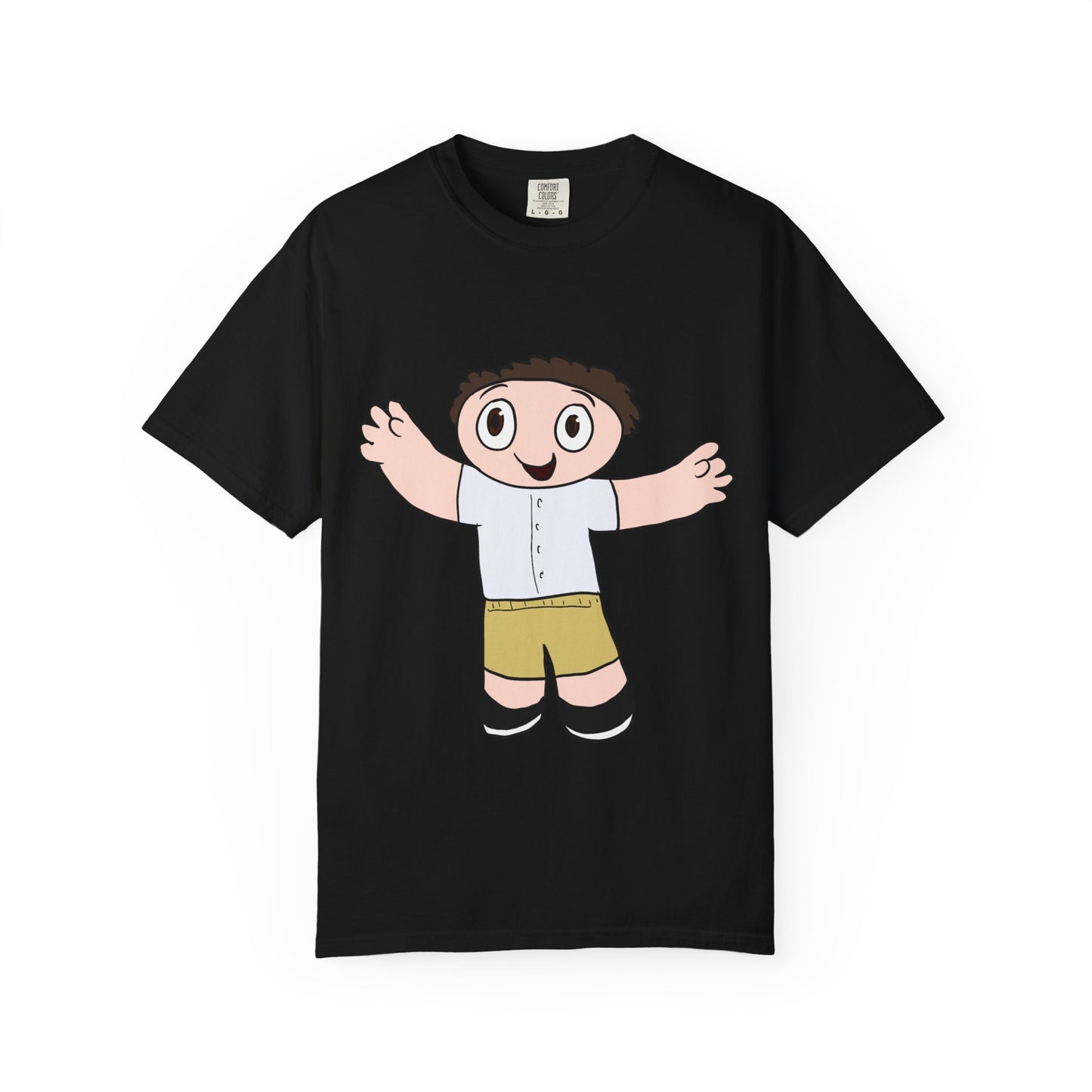 Cute Cartoon Kid Graphic T-Shirt — Playful Retro Character Tee