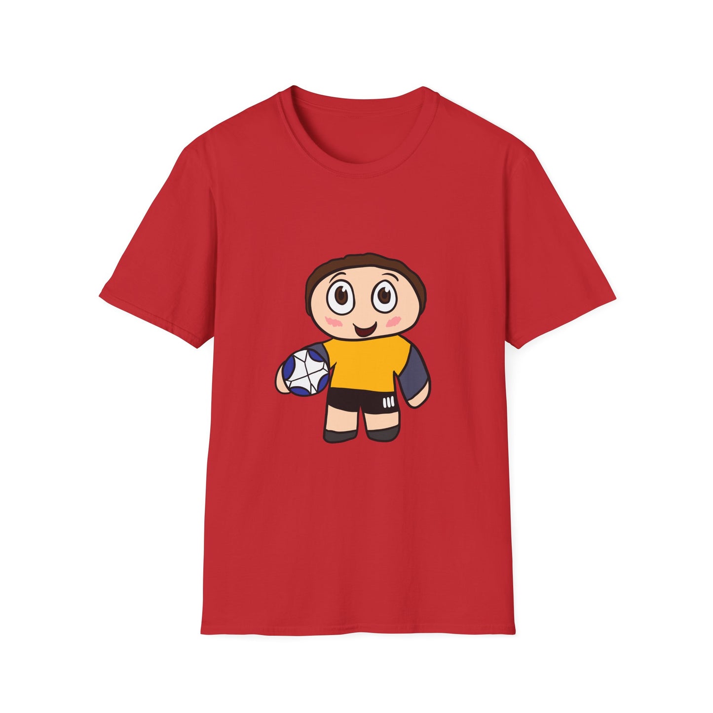 Kids Soccer Cartoon T‑Shirt — Cute Player Graphic Tee