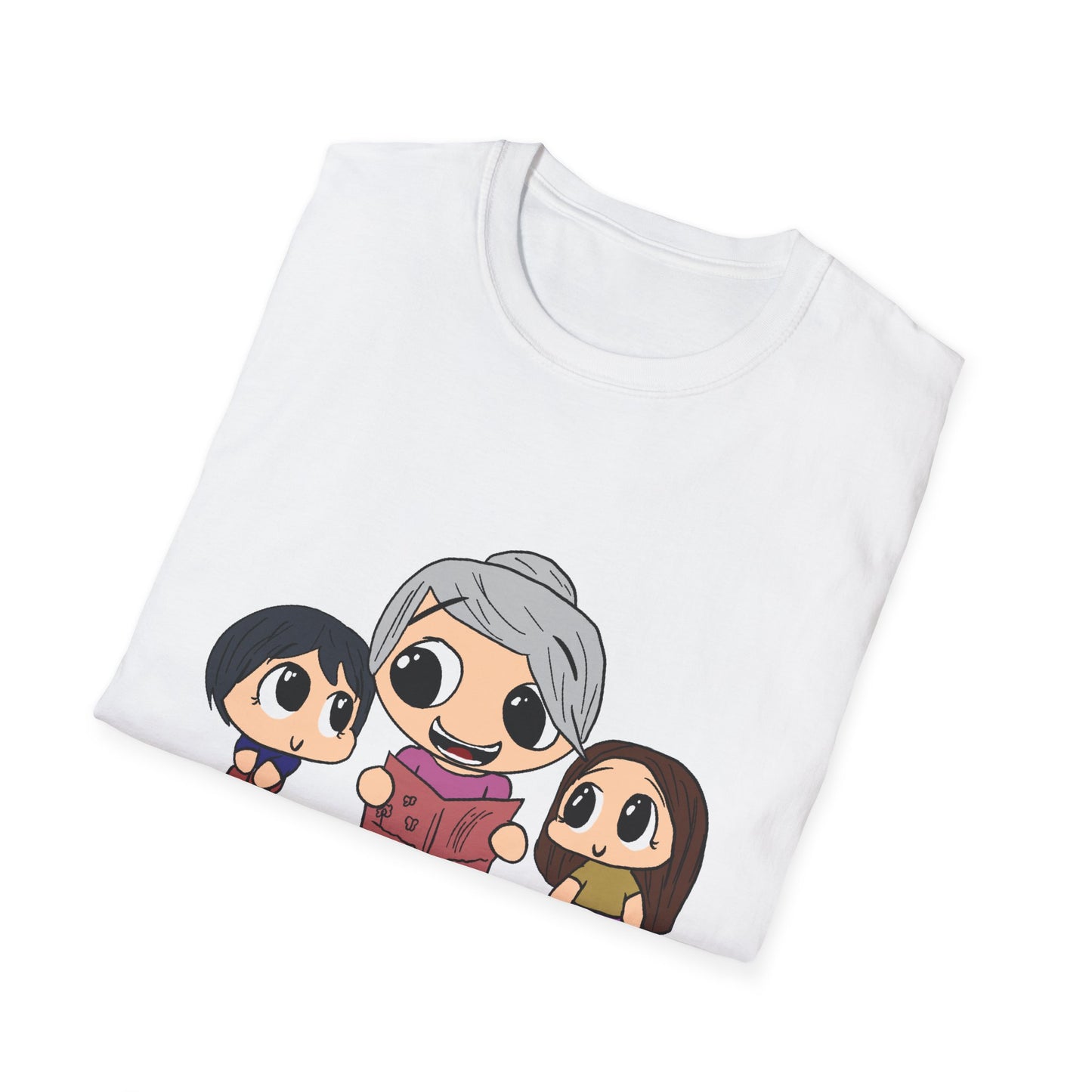 Grandma Reading to Kids T-Shirt — Cute Storytime Family Tee