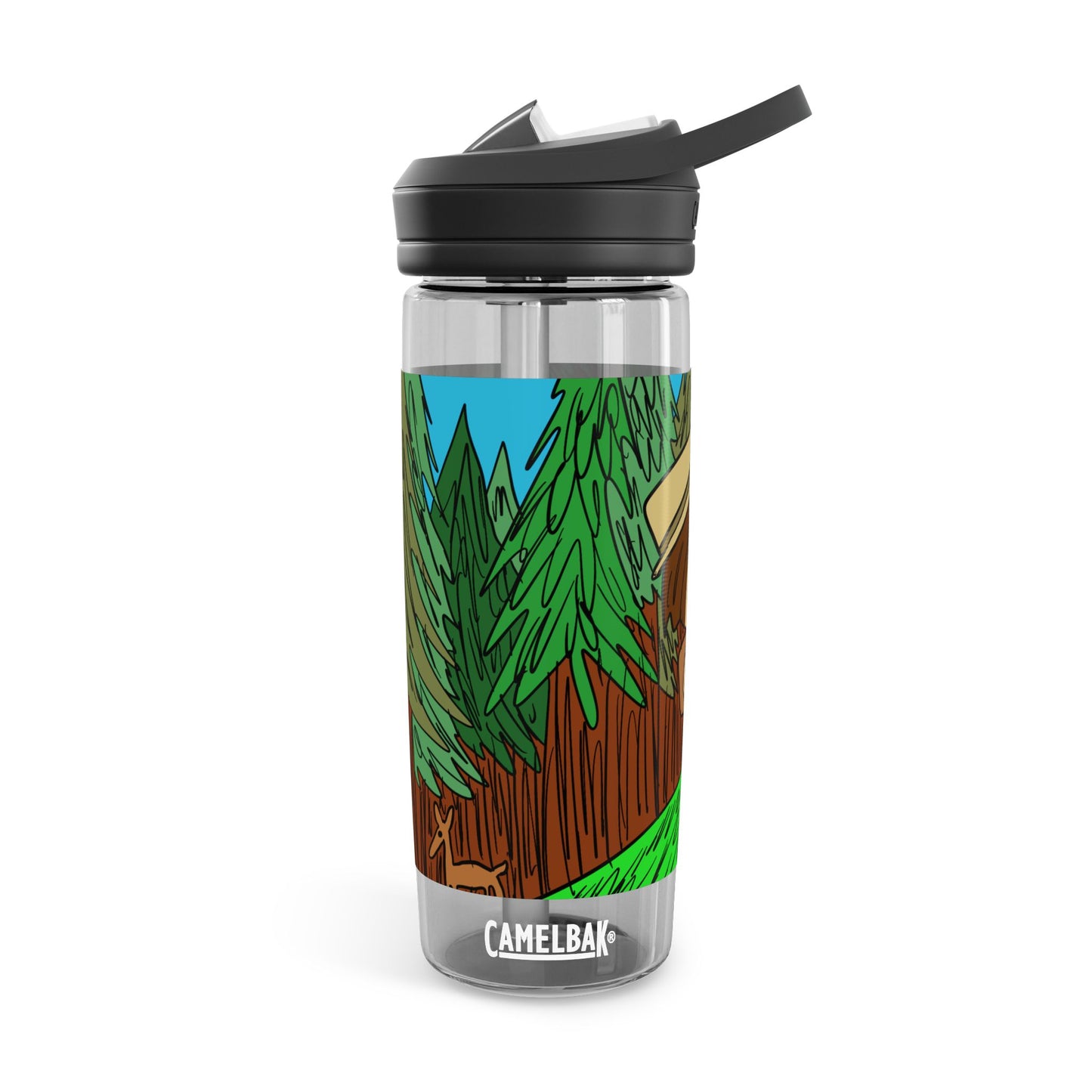 Water Bottle — Cute Forest Explorer Cartoon CamelBak Eddy® 20oz/25oz