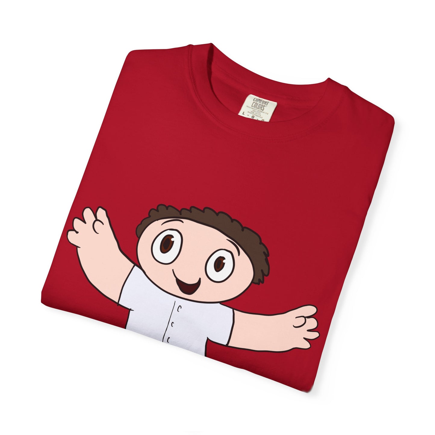 Cute Cartoon Kid Graphic T-Shirt — Playful Retro Character Tee