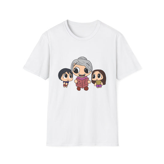 Grandma Reading to Kids T-Shirt — Cute Storytime Family Tee