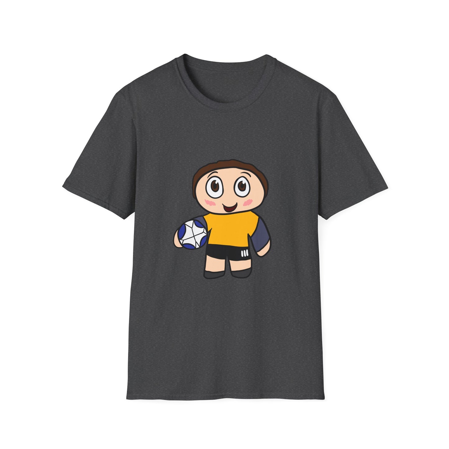 Kids Soccer Cartoon T‑Shirt — Cute Player Graphic Tee
